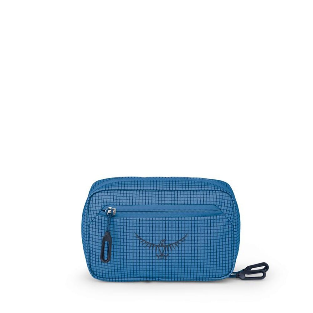 Osprey Transporter Powerhouse Tech Organizer 2L in Blue Flame/Nocturnal Blue — front view
