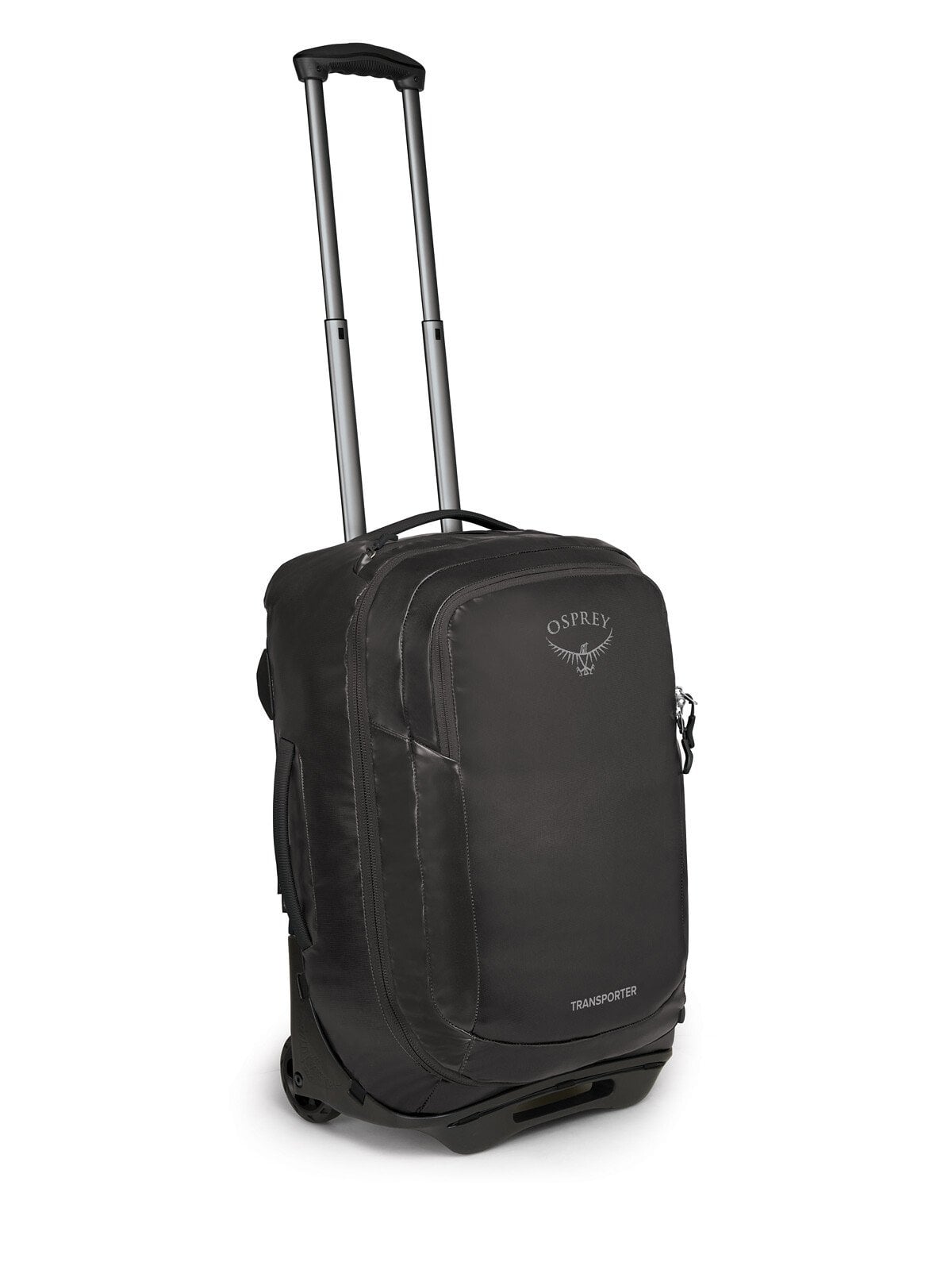 Osprey Transporter Wheeled Duffel 38L-Carry On in Black — angle view 2