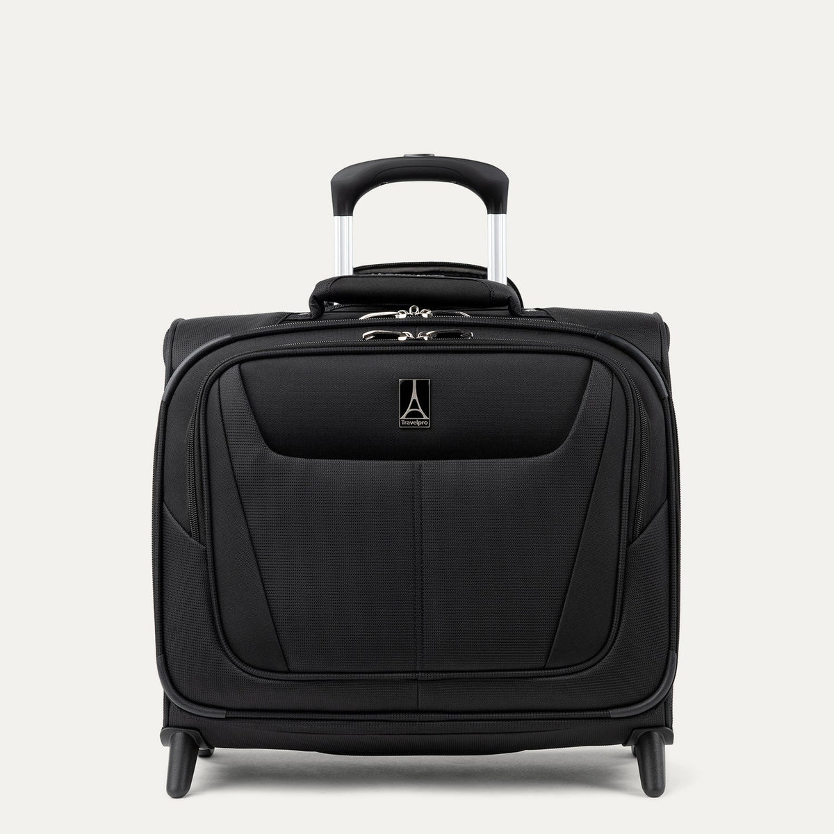 Travelpro Maxlite 5 Carry-On Rolling Tote in Black — front view