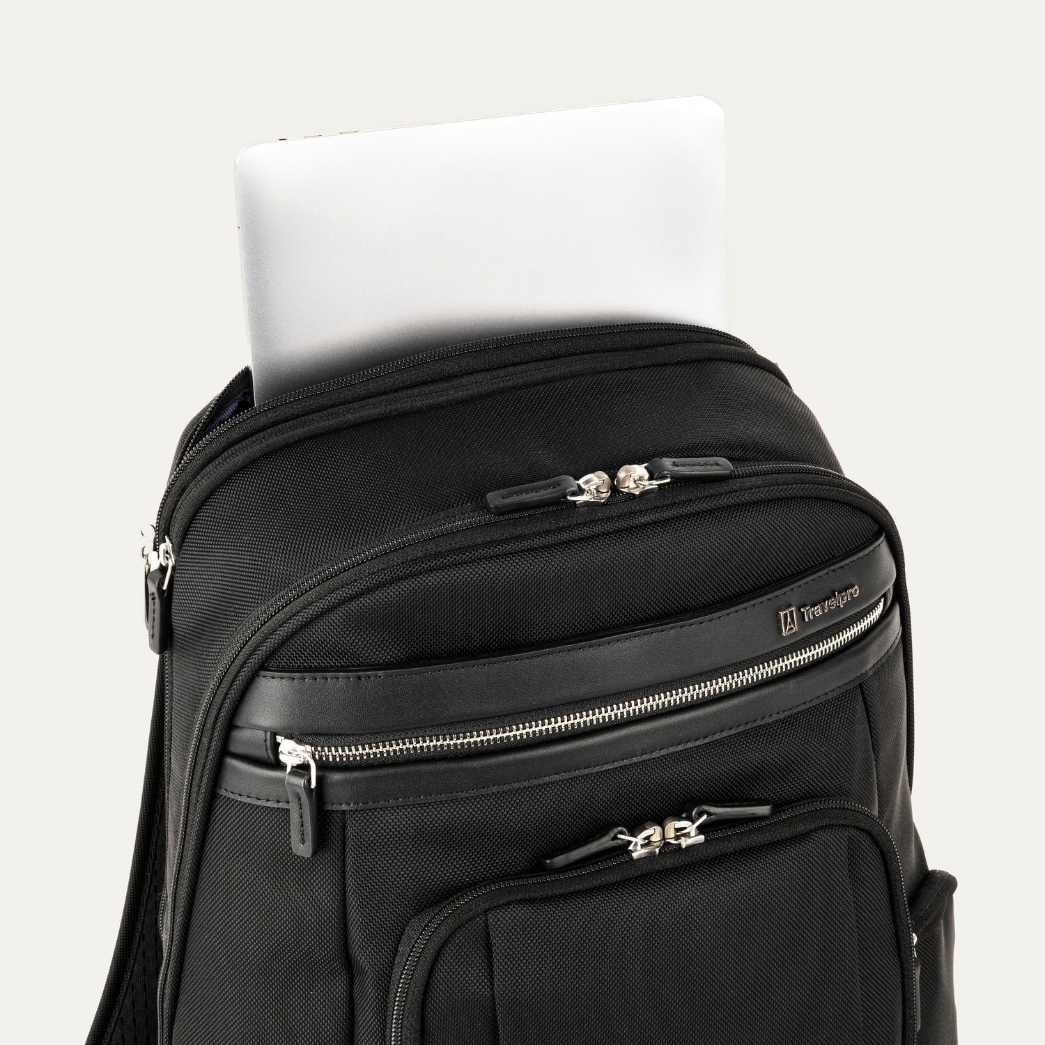 Travelpro Platinum Elite Business Backpack in Black — interior view 2