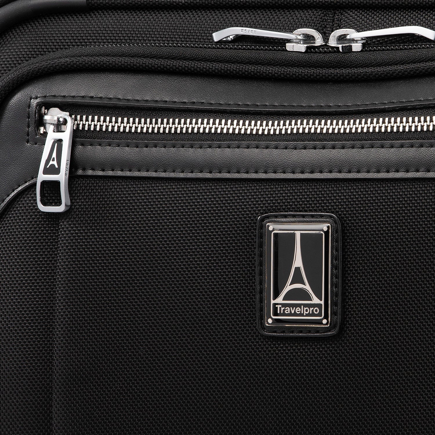 Travelpro Platinum Elite Carry-On Spinner Tote in Shadow Black — detail view 4