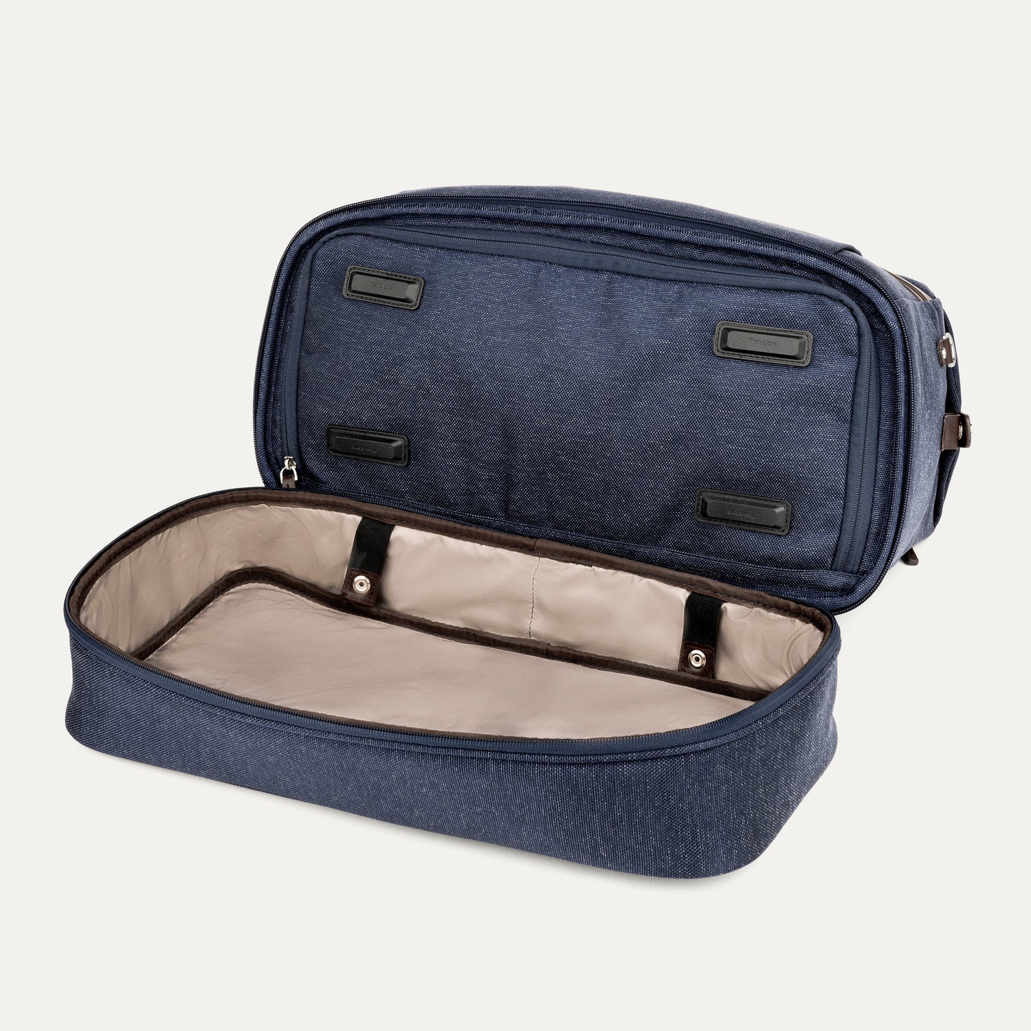 Travelpro Platinum Elite Drop-Bottom Weekender in True Navy — interior view 3