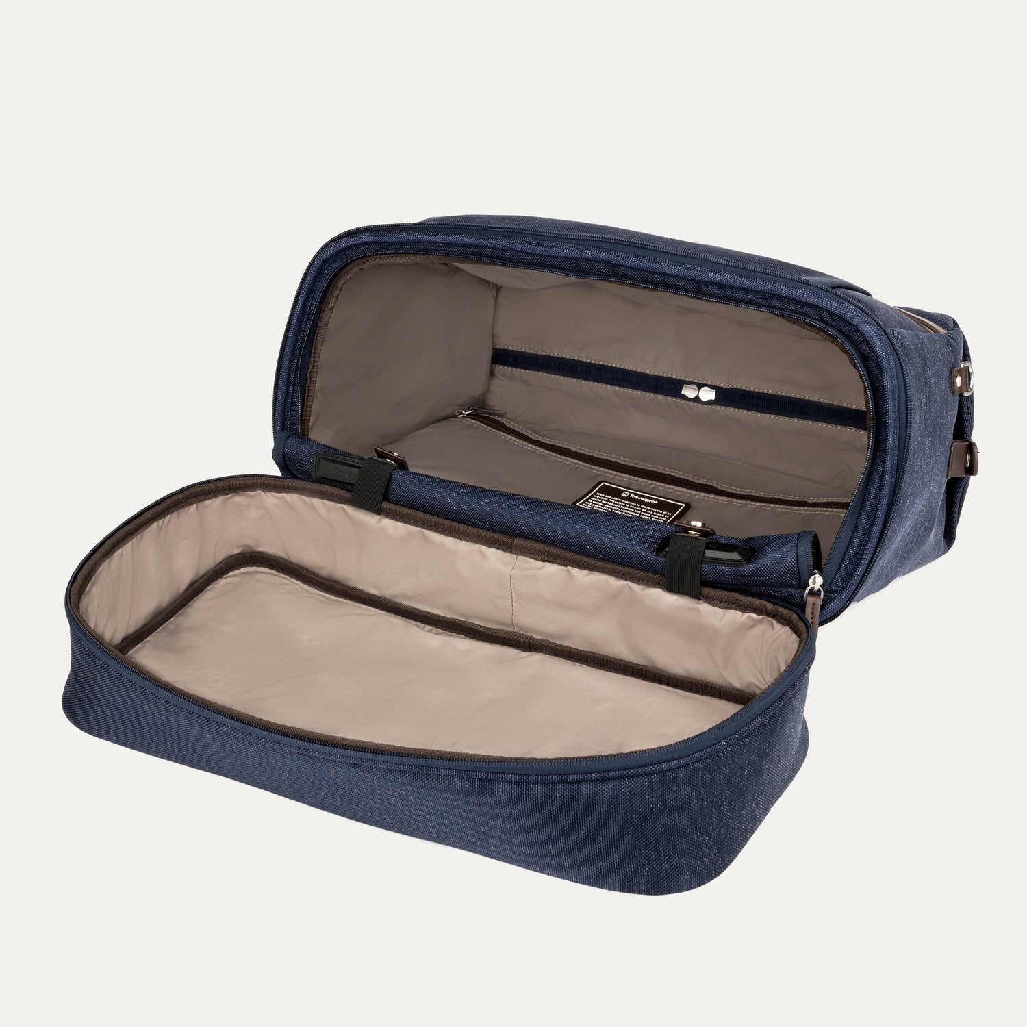 Travelpro Platinum Elite Drop-Bottom Weekender in True Navy — interior view 4