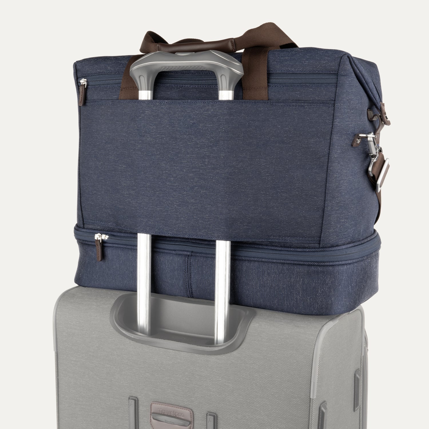 Travelpro Platinum Elite Drop-Bottom Weekender in True Navy — detail view 2