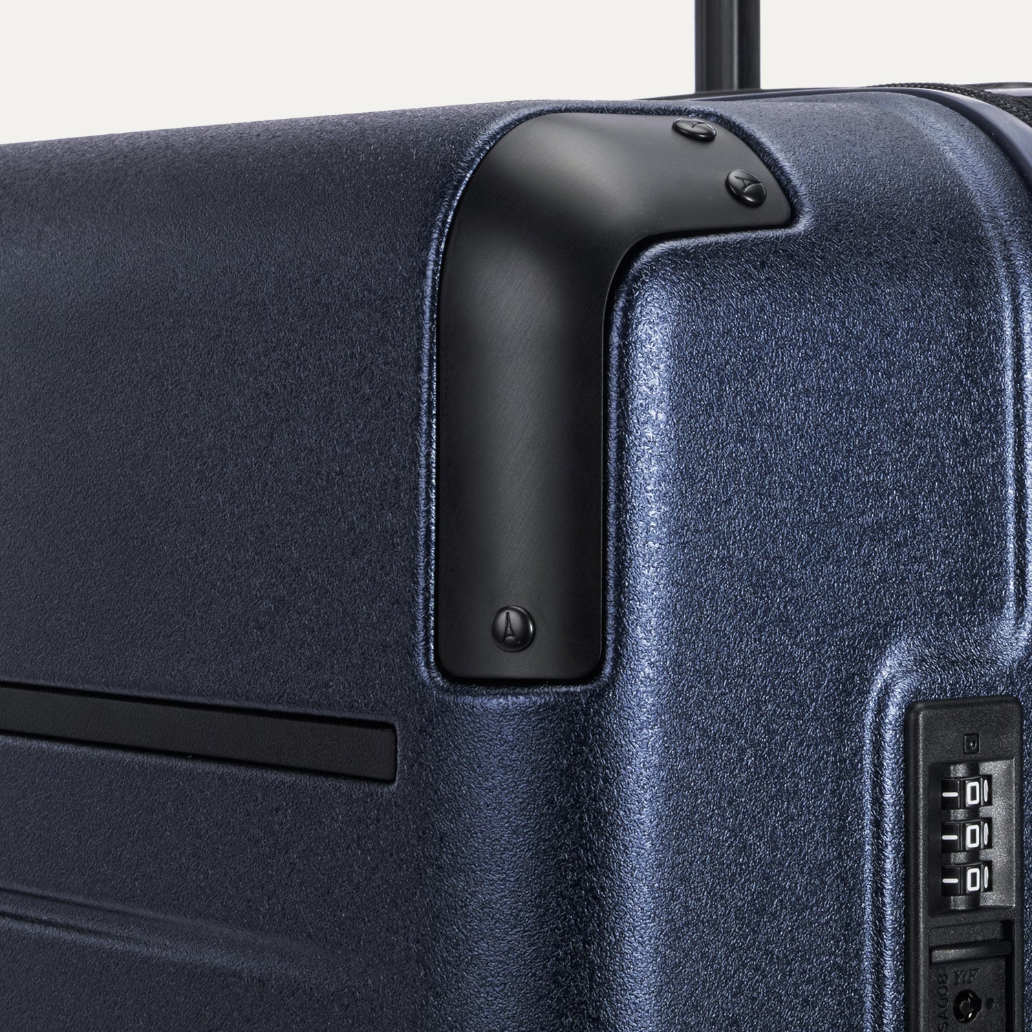 Travelpro Platinum Elite Hardside Large Check-In Expandable Spinner in Aviator Navy — detail view