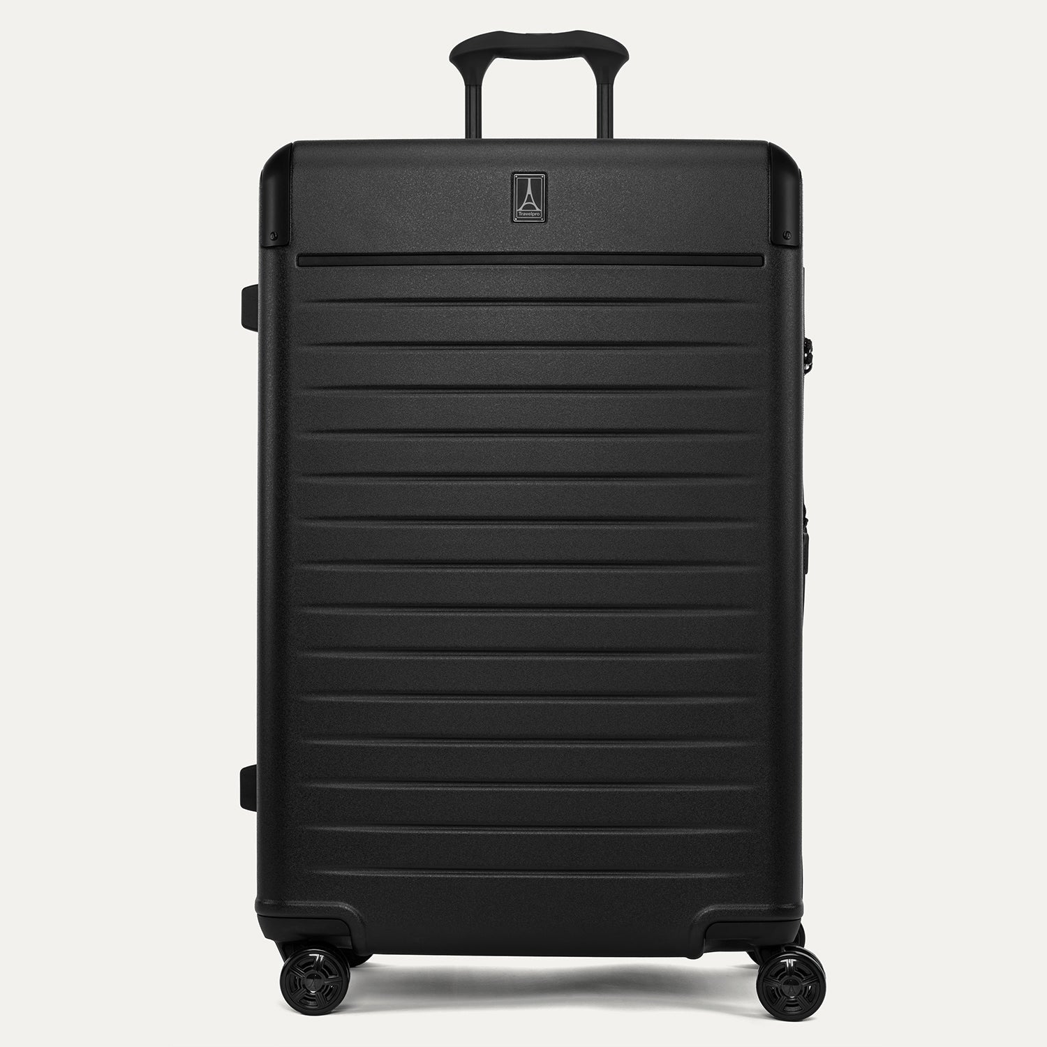 Travelpro Platinum Elite Hardside Large Check-In Expandable Spinner in Jet Black — front view