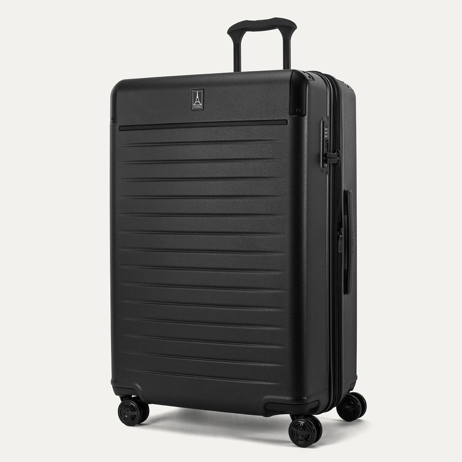 Travelpro Platinum Elite Hardside Large Check-In Expandable Spinner in Jet Black — angle view 1