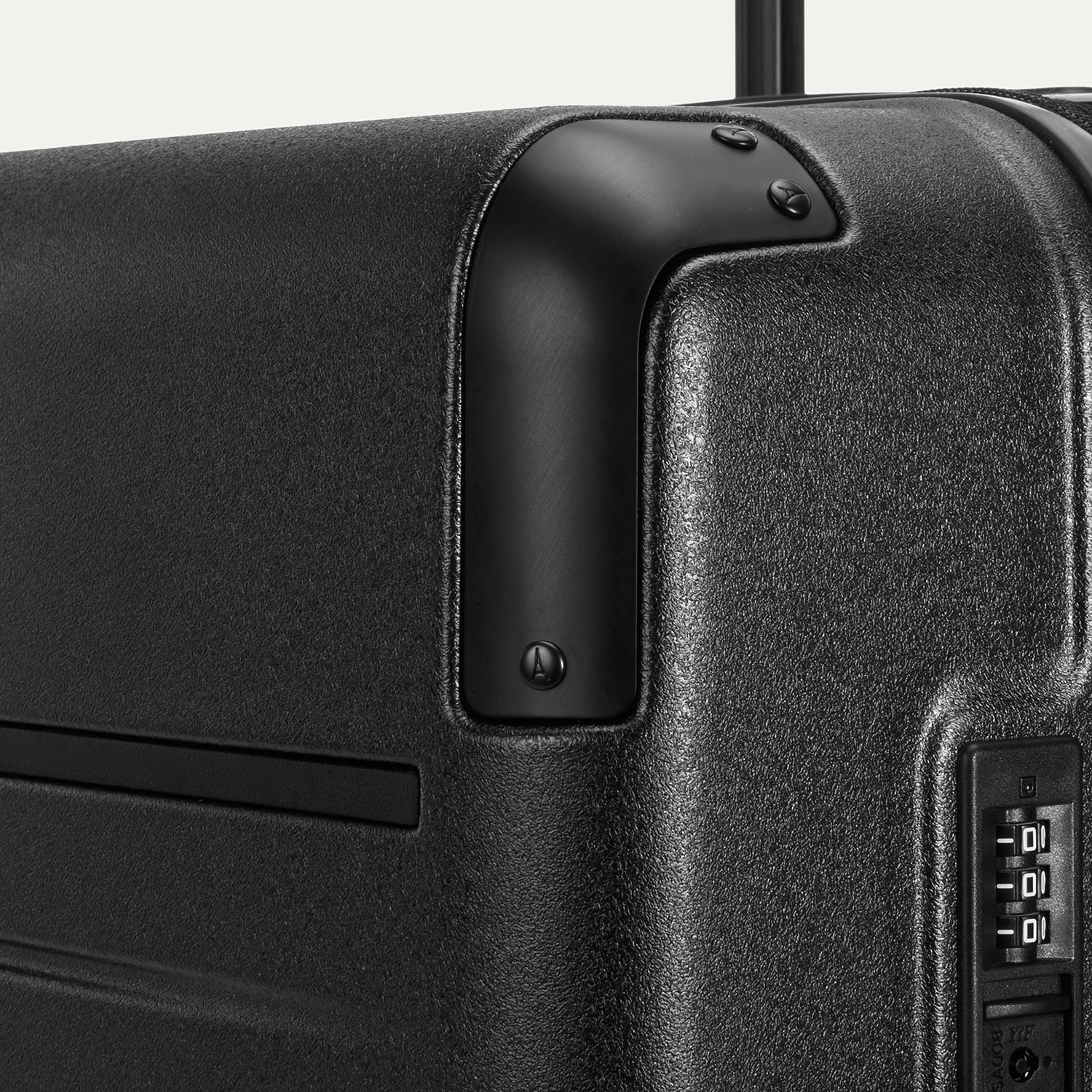 Travelpro Platinum Elite Hardside Large Check-In Expandable Spinner in Jet Black — detail view