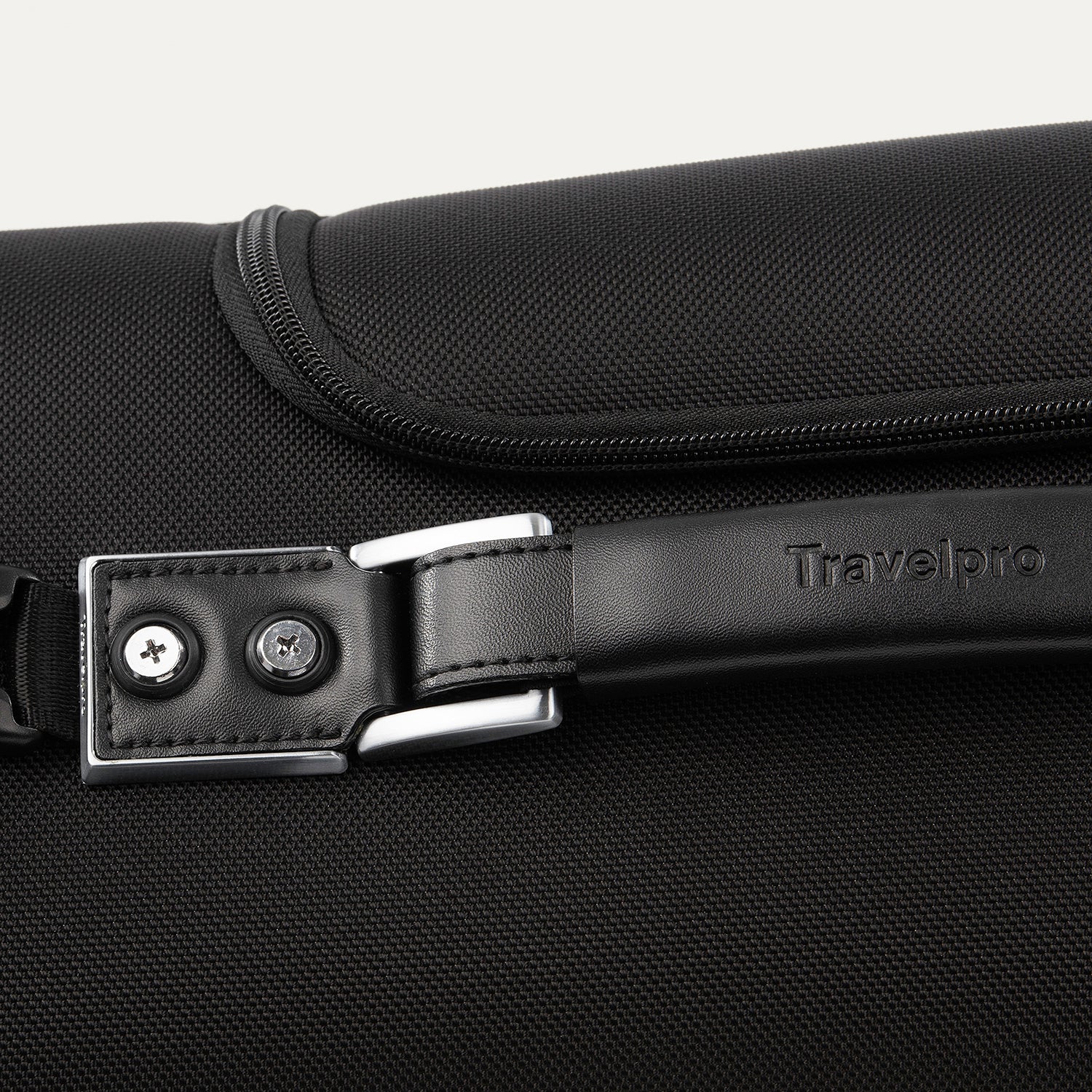 Travelpro Platinum Elite 50" Check-In Rolling Garment Bag in Shadow Black — detail view