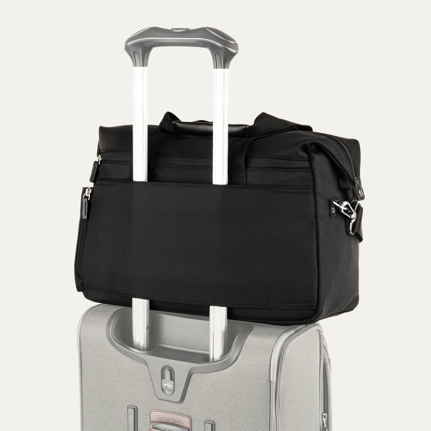 Travelpro Platinum Elite UnderSeat Tote in Black — detail view