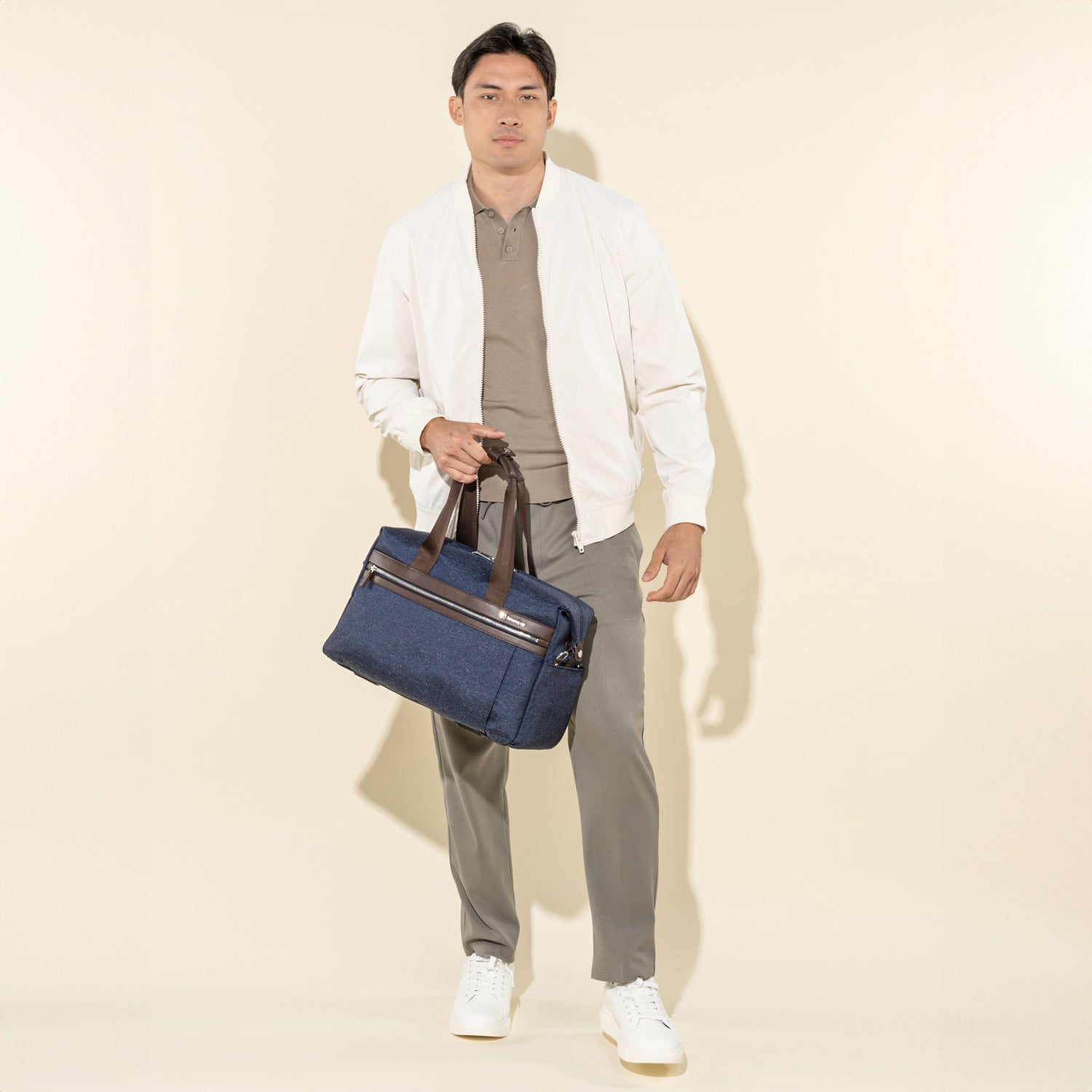 Travelpro Platinum Elite UnderSeat Tote in True Navy — lifestyle