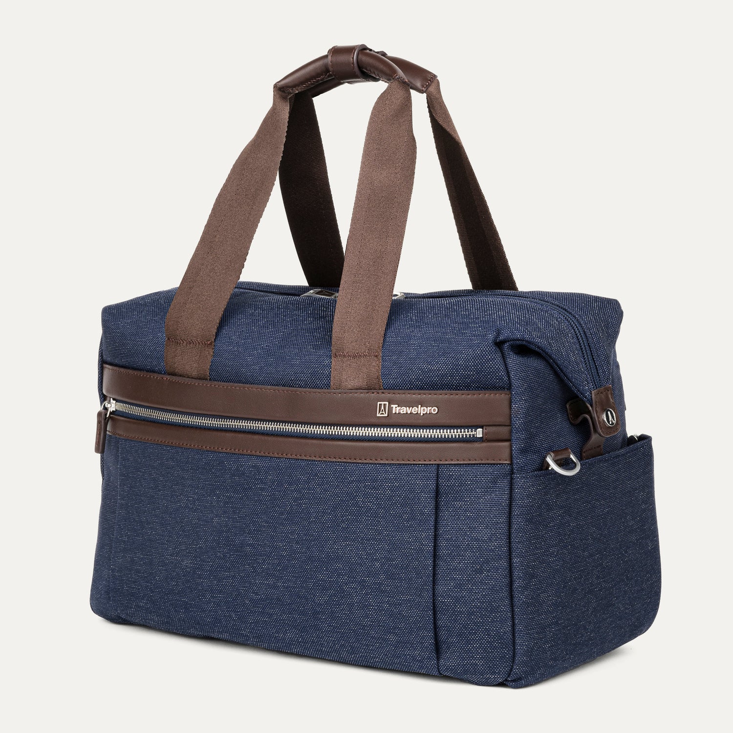 Travelpro Platinum Elite UnderSeat Tote in True Navy — angle view 2