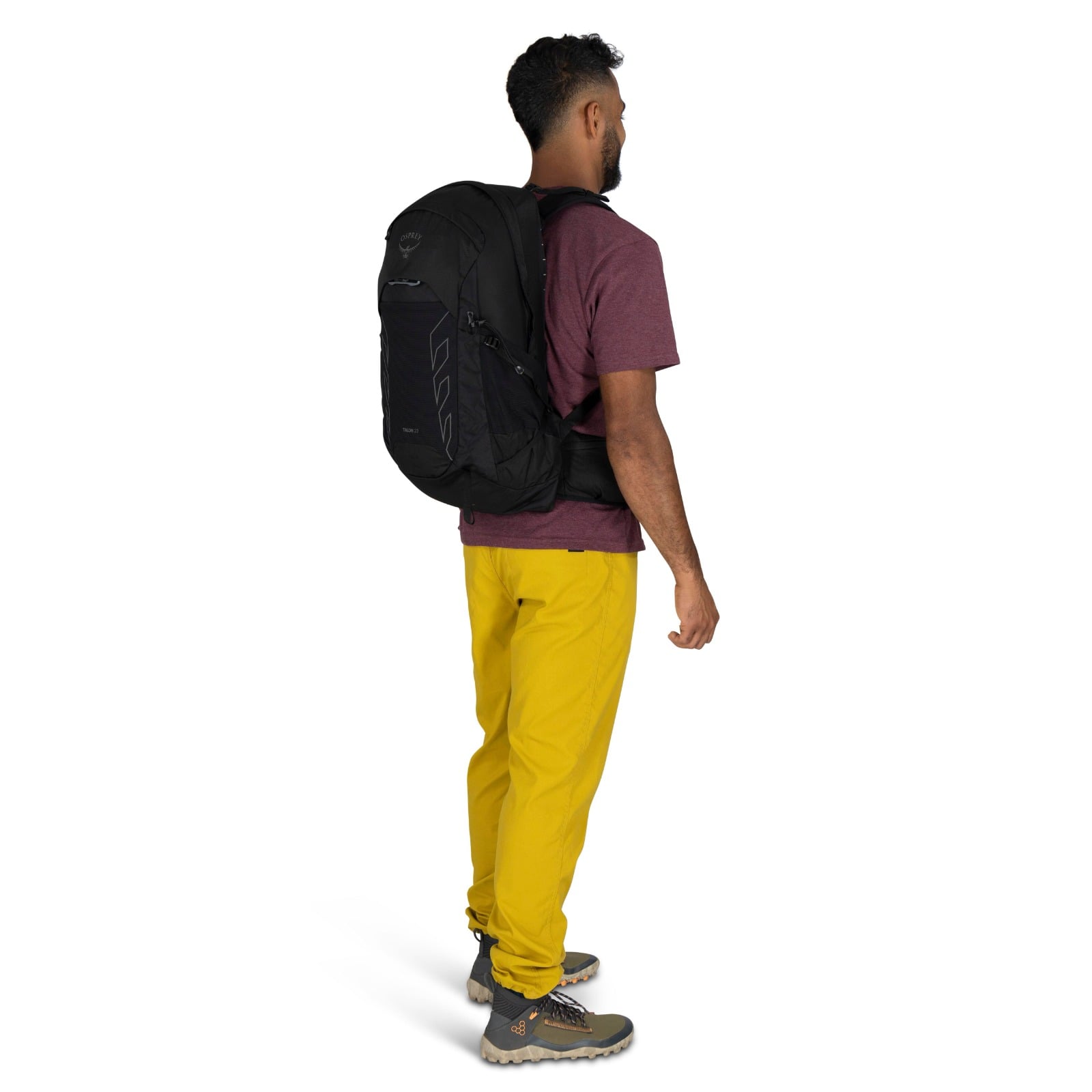 Osprey Talon 22 Hiking Backpack 22L in Black Coal Grey — lifestyle 2