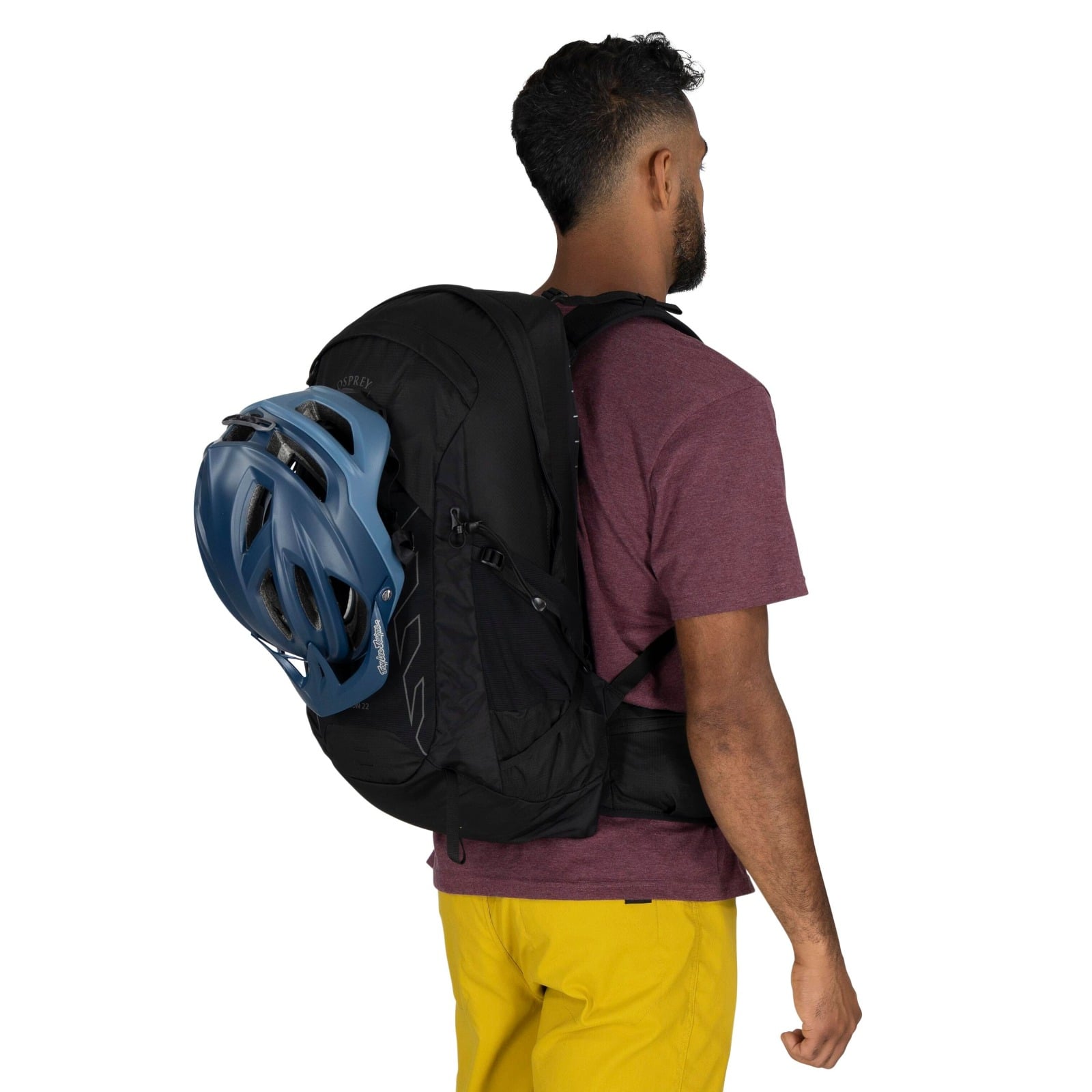 Osprey Talon 22 Hiking Backpack 22L in Black Coal Grey — detail view