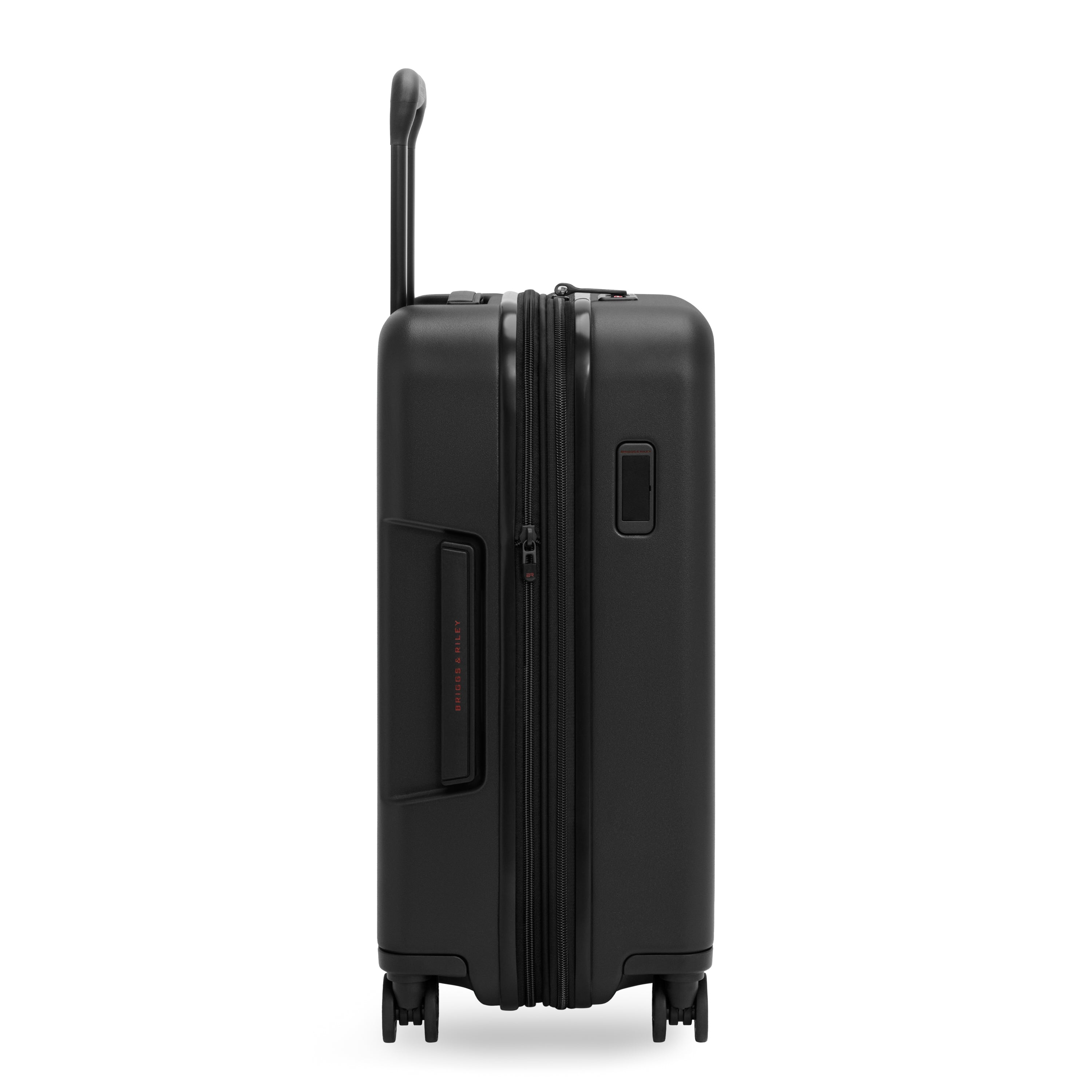Briggs & Riley ZDX Global 21" Hardside Carry-On Expandable Spinner in Black — side view # color_Black