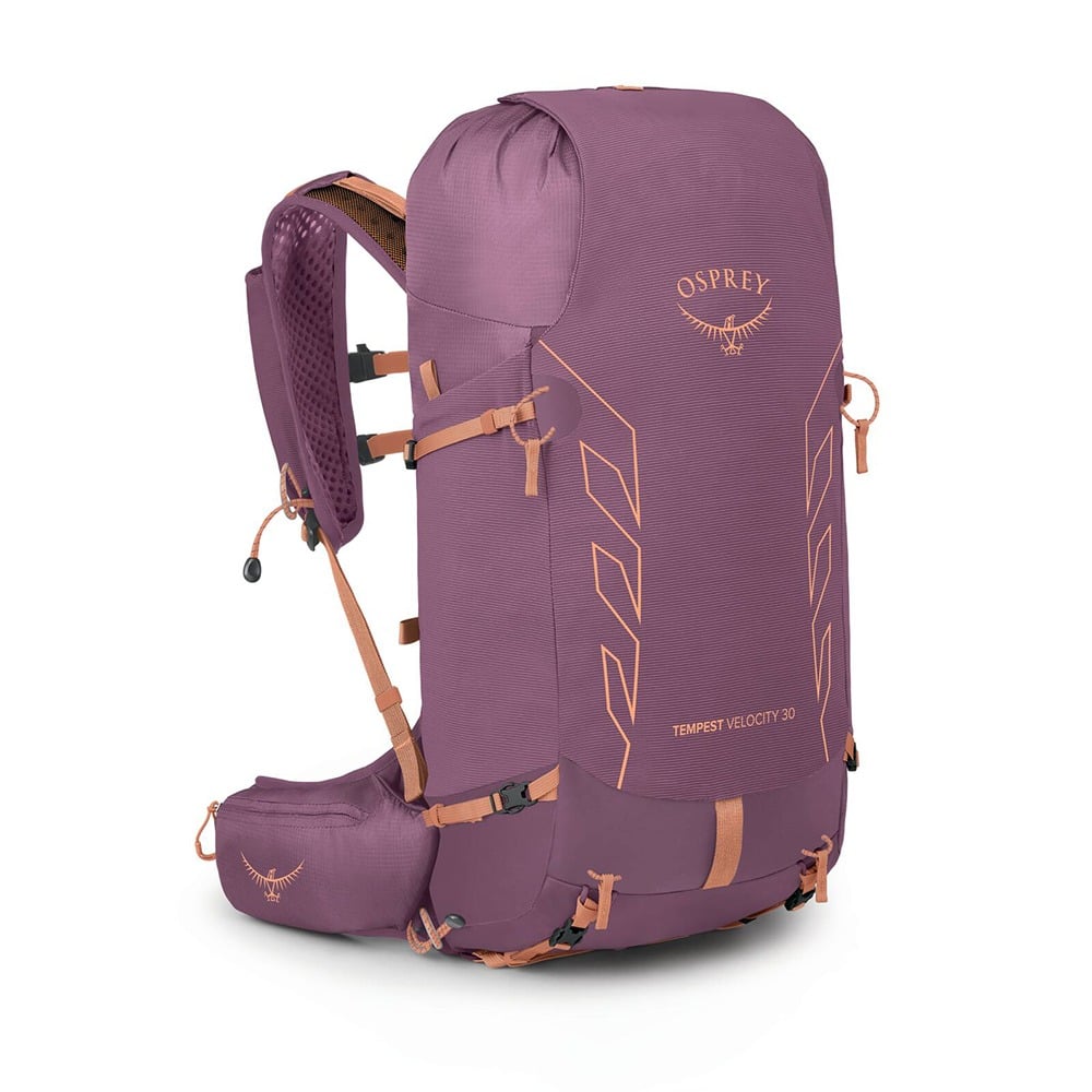 Osprey Tempest Velocity 30 Hiking Backpack 30L in Pashmina Melon — angle view 2
