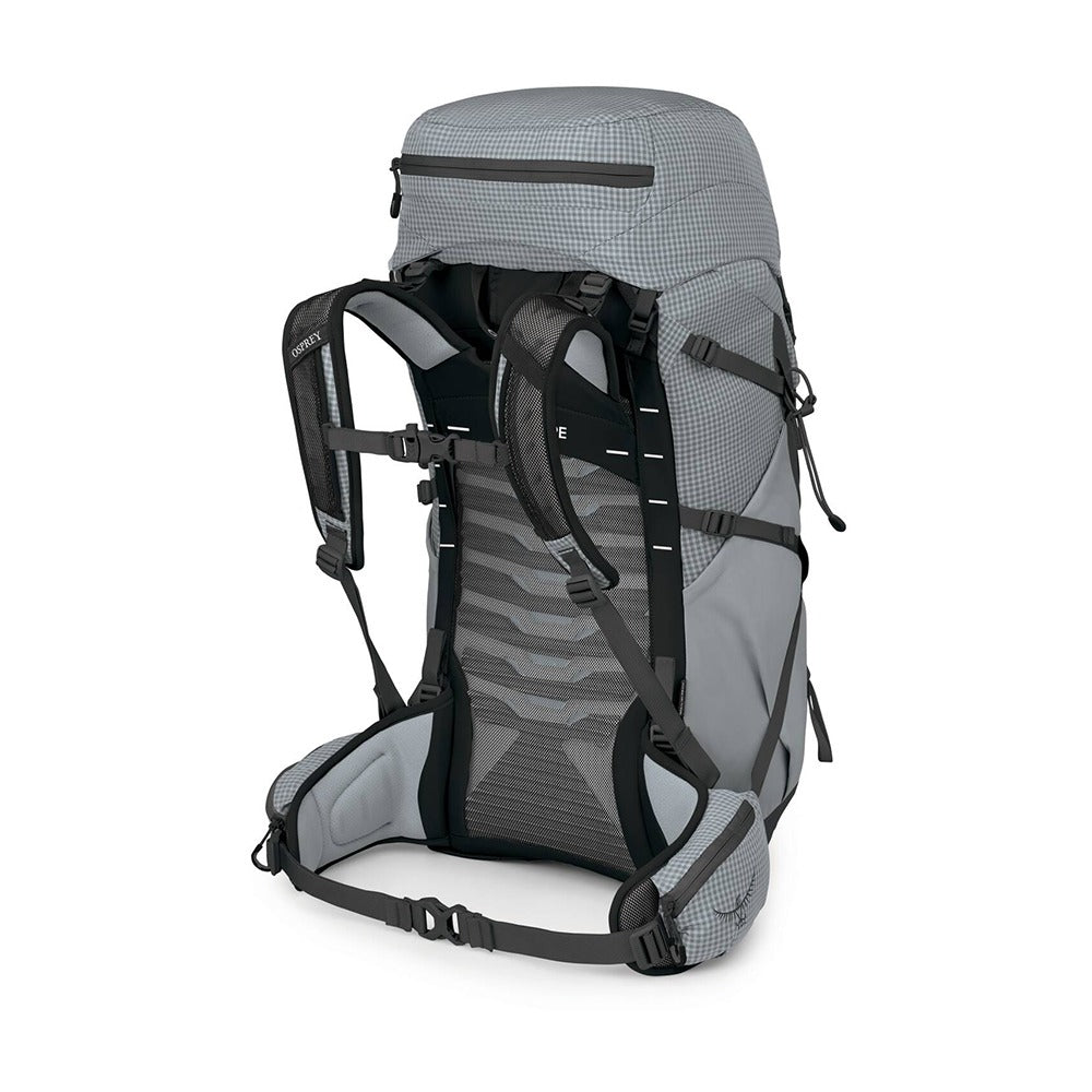 Osprey Tempest Pro 40 Women's Hiking Backpack 40L in Silver Lining — angle view 6