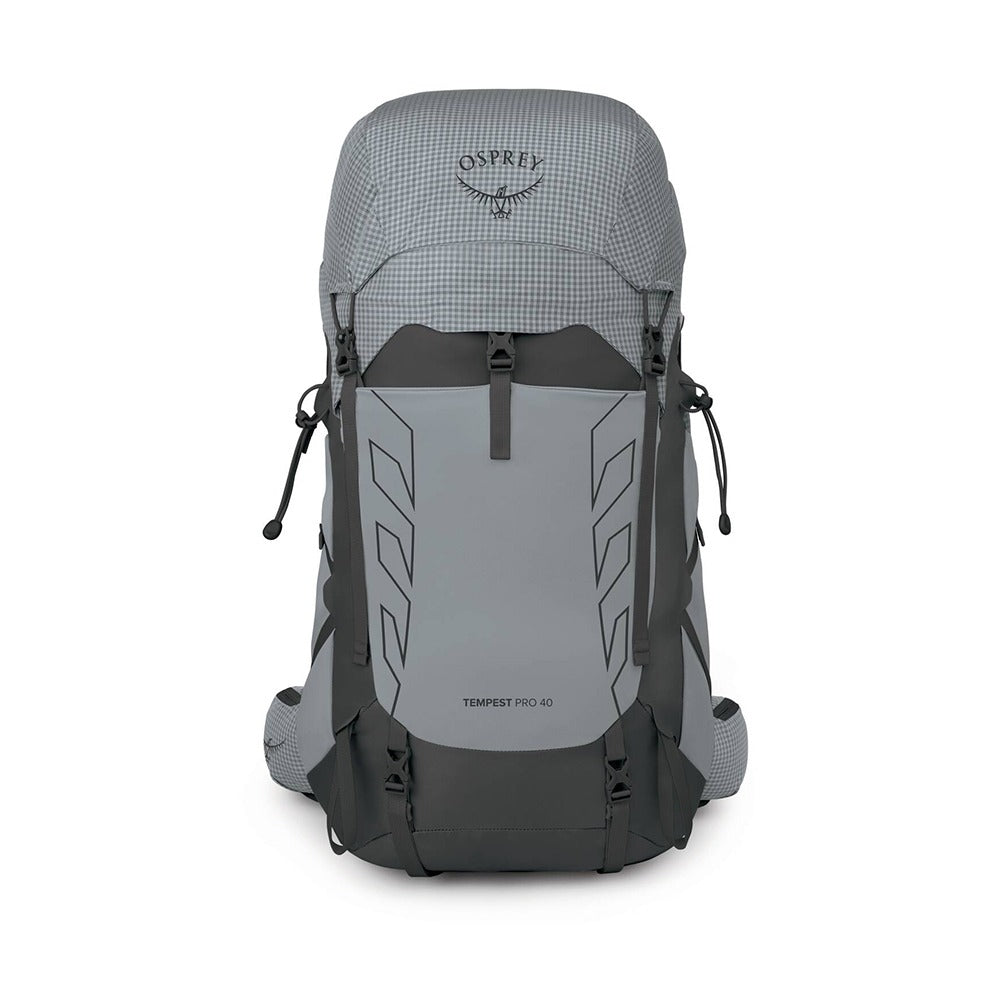 Osprey Tempest Pro 40 Women's Hiking Backpack 40L in Silver Lining — angle view 4