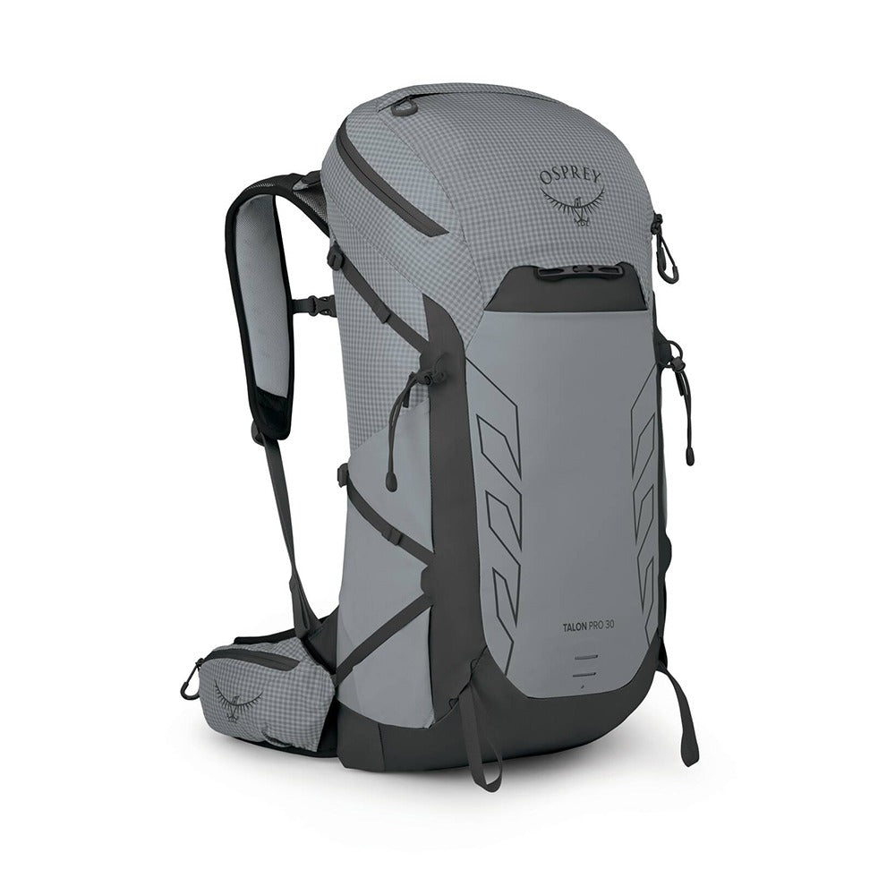 Osprey Talon Pro 30 Hiking Backpack 30L in Silver Lining — front view