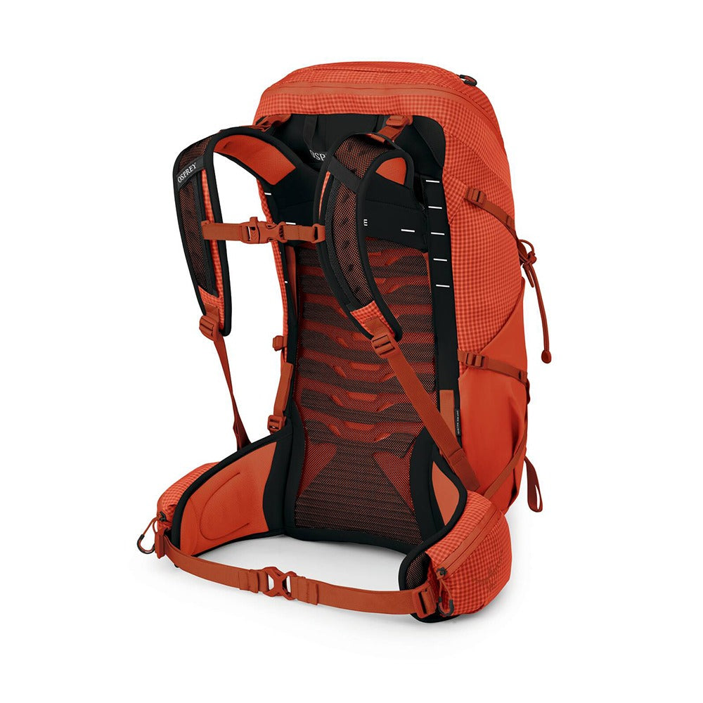 Osprey Tempest Pro 30 Women's Hiking Backpack 30L in Mars Orange — angle view 3
