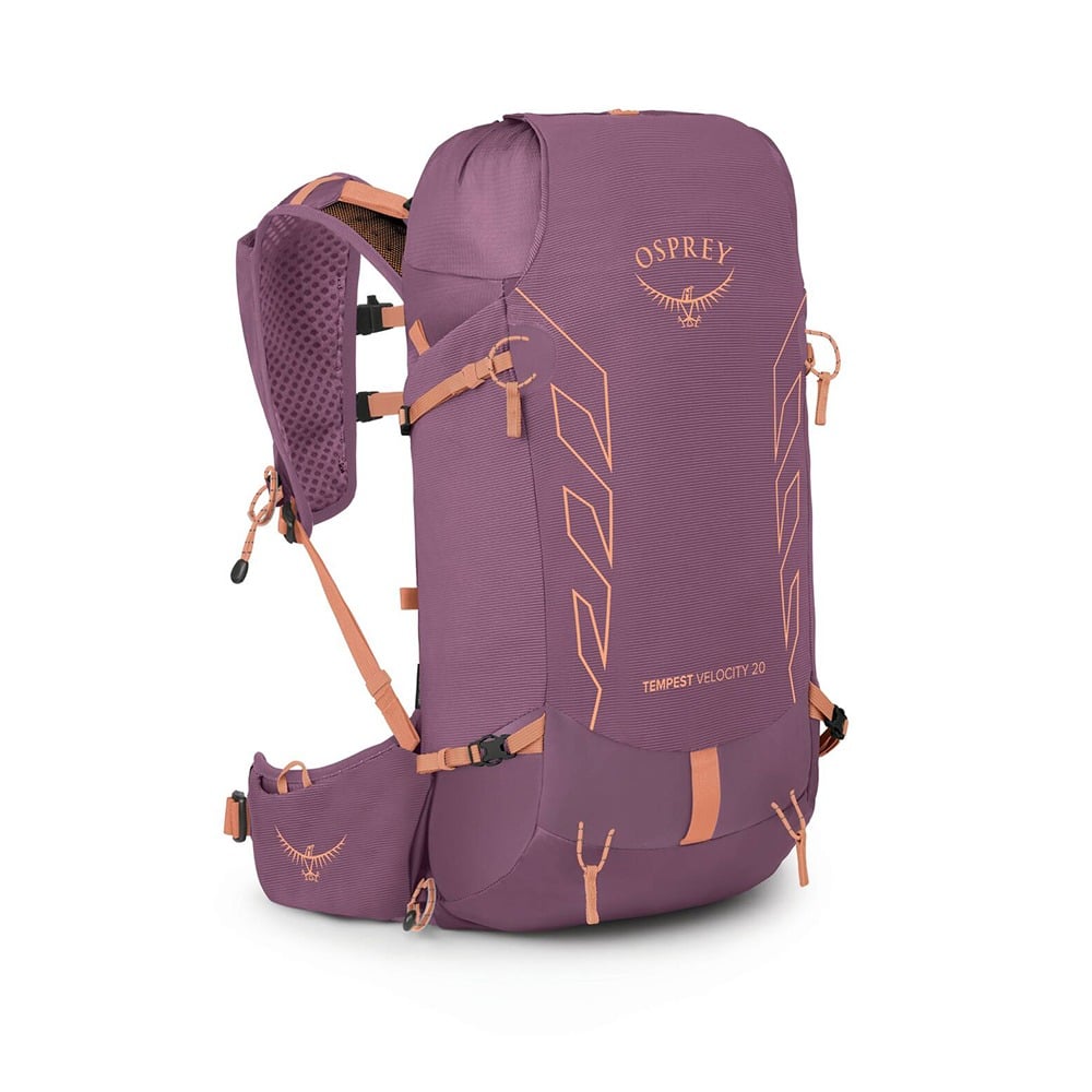 Osprey Tempest Velocity 20 Hiking Backpack 20L in Pashmina Melon — angle view 2