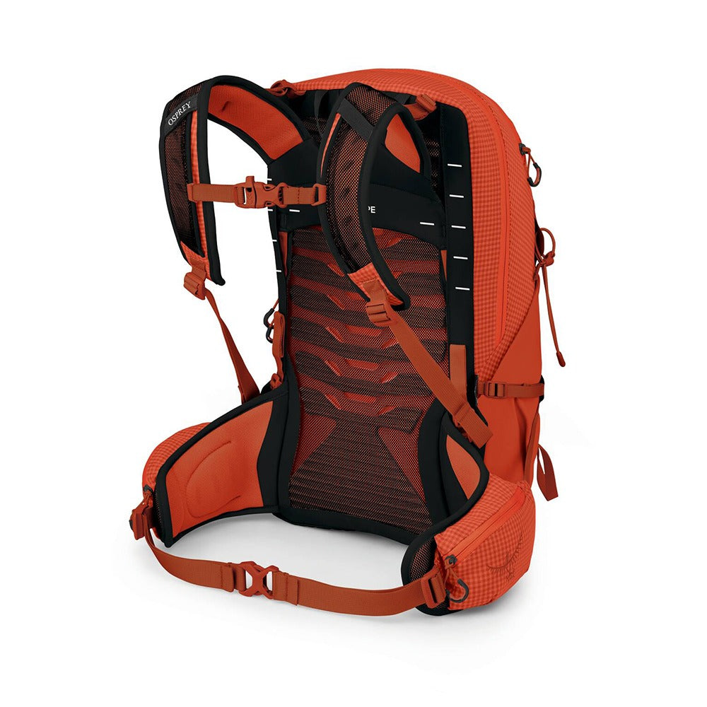 Osprey Tempest Pro 20 Women's Hiking Backpack 20L in Mars Orange — angle view 2