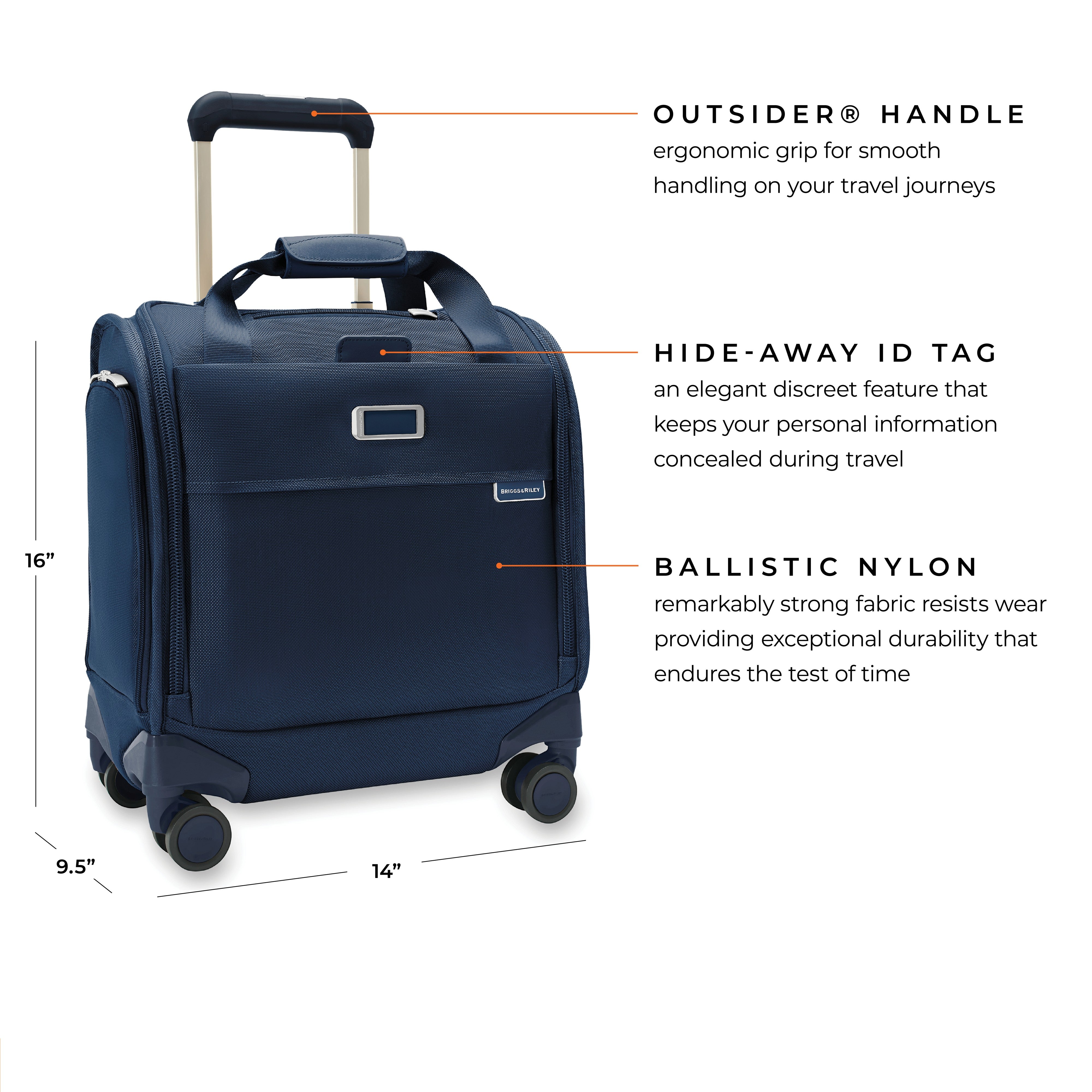 Briggs & Riley Baseline Cabin Spinner - Navy