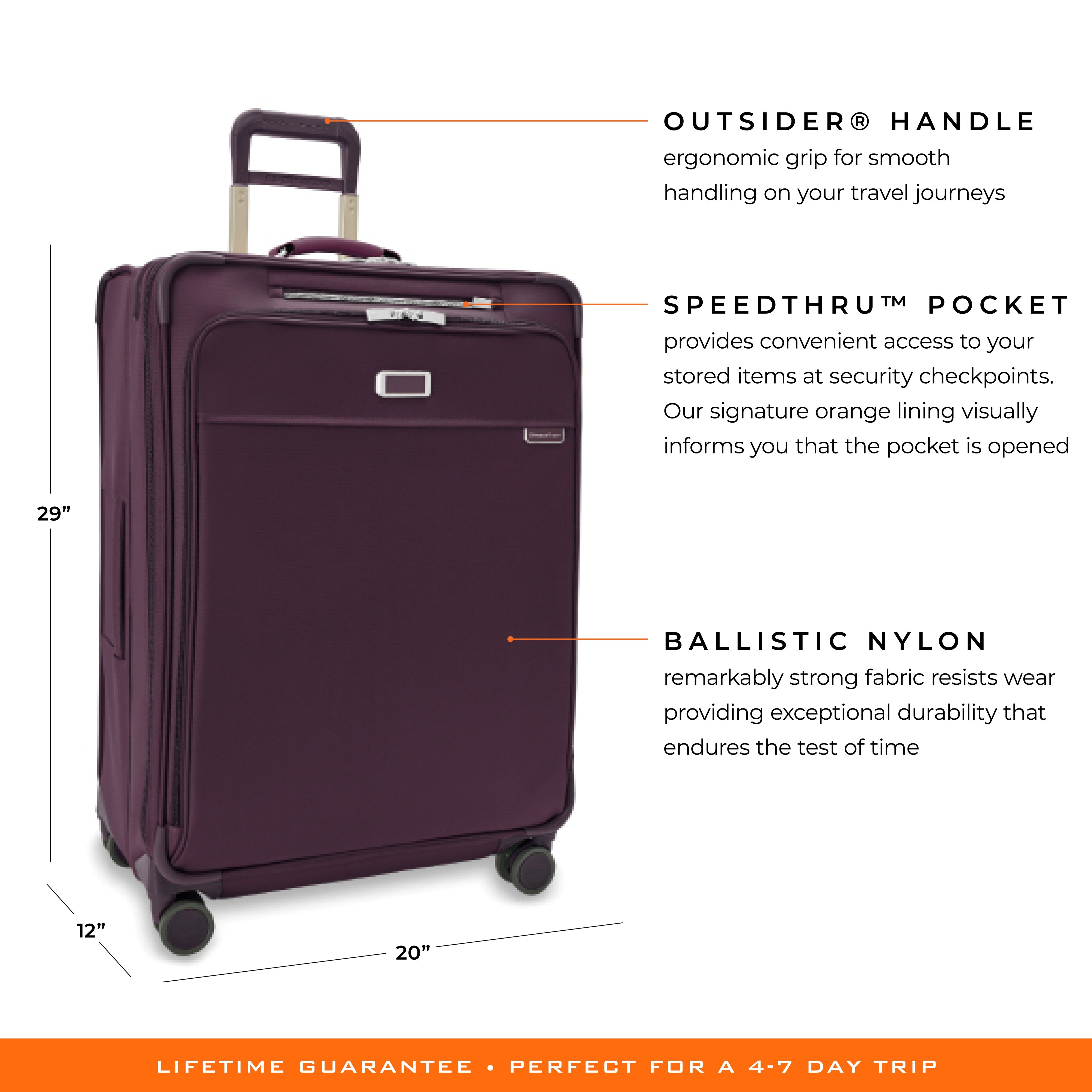 Briggs & Riley Baseline Large Expandable Spinner - Plum