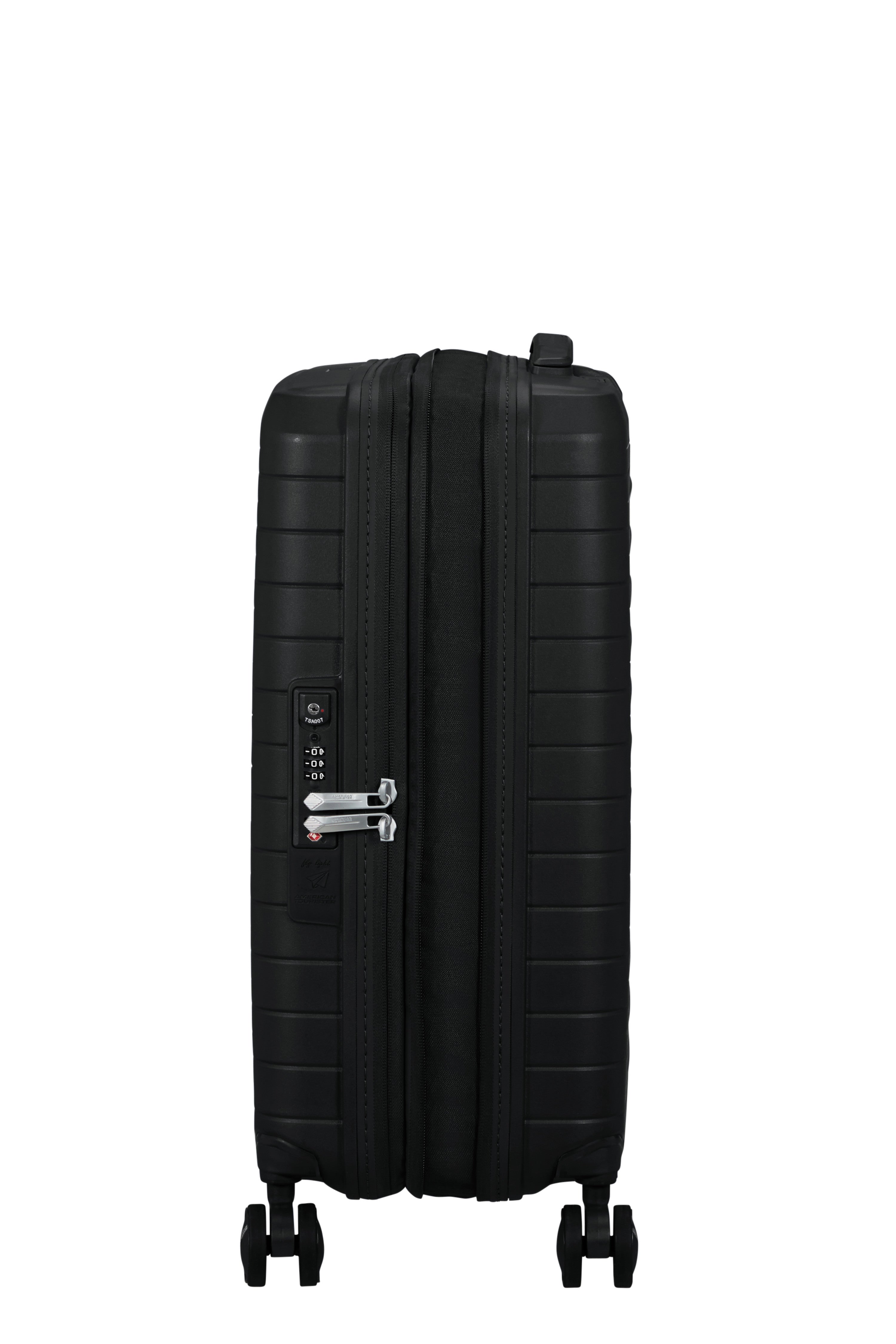 American Tourister FastForward Expandable Carry-On Spinner (20-inch) - FLASH BLACK