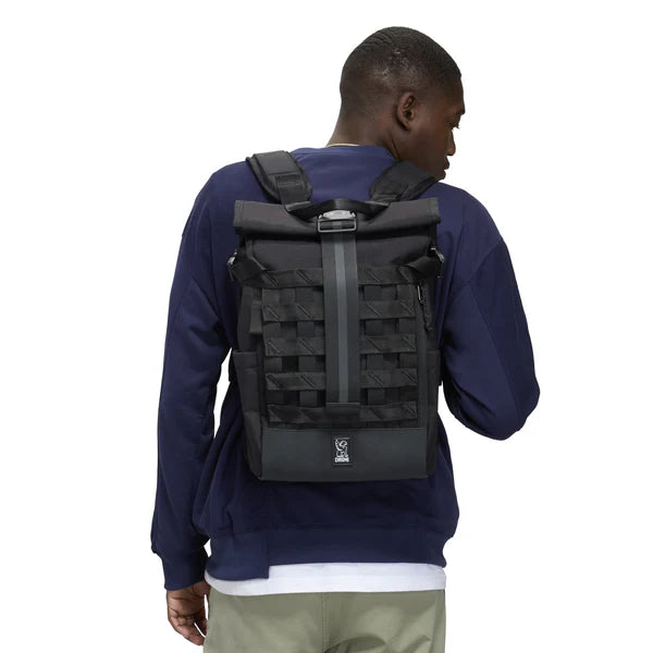 Chrome Industries Barrage 18L backpack – close-up of the welded fabric