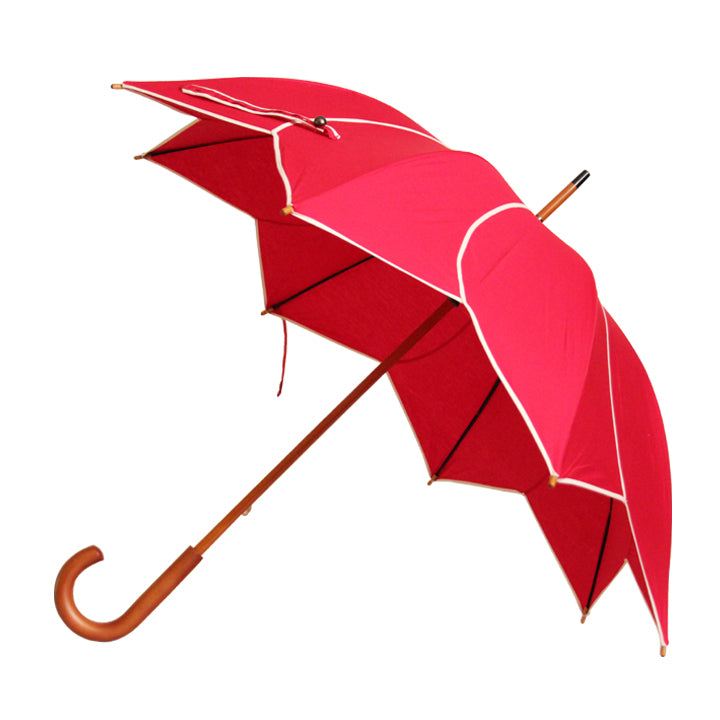 Vista 08016 Swirl Umbrella in Red — front view # color_Red