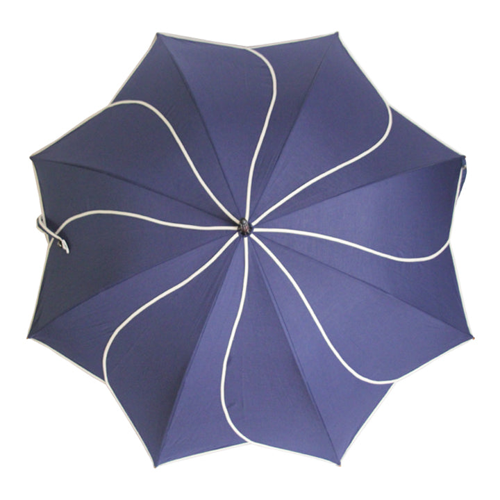 Vista 08016 Swirl Umbrella in Navy — angle view 2 # color_Navy