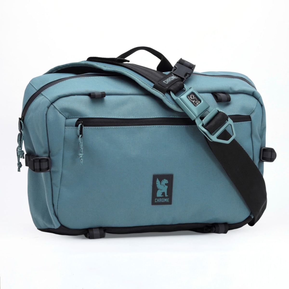 Chrome Industries Kadet Max Sling Bag 15L in Steel Blue — front view