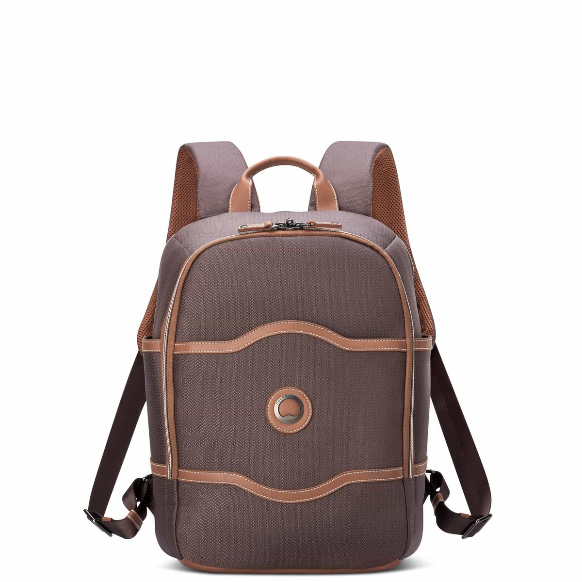 Delsey Chatelet Air 2.0 Laptop Backpack in Brown — front view # color_Brown