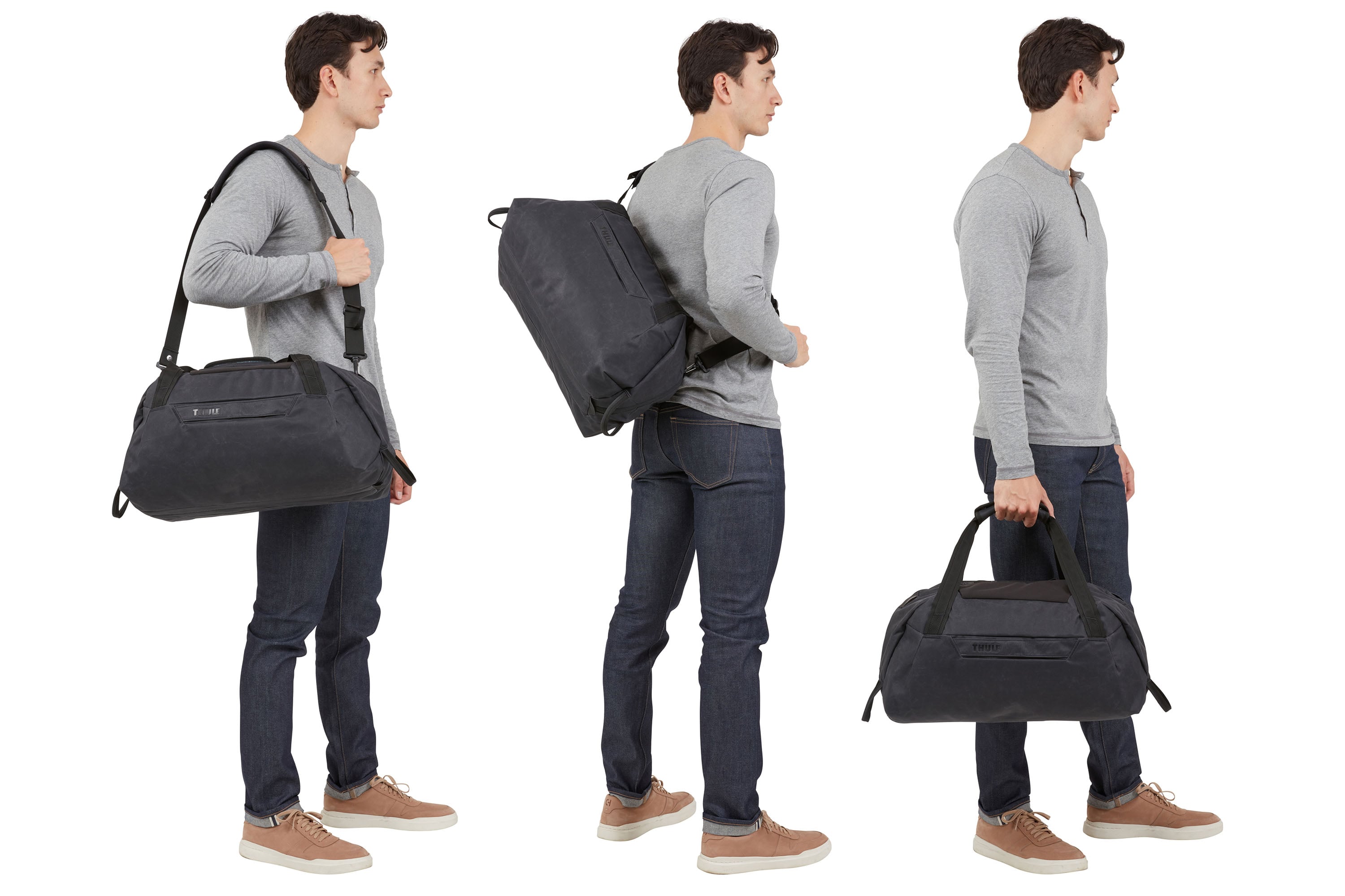 Thule Aion Duffel Bag 35L in Black — lifestyle 2 # color_Black