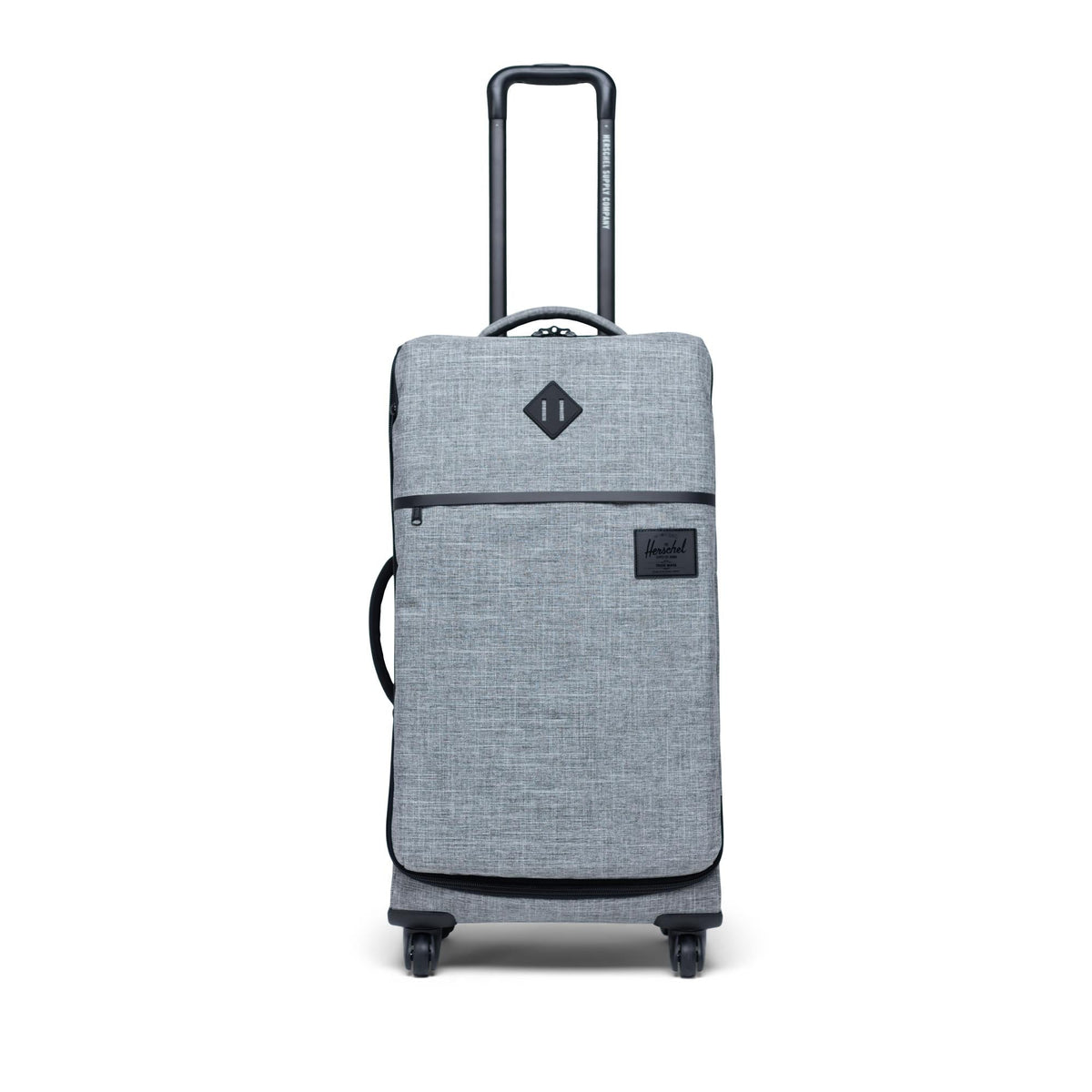 Herschel Highland Luggage | Medium 71L in grey — angle view 2 # color_Raven