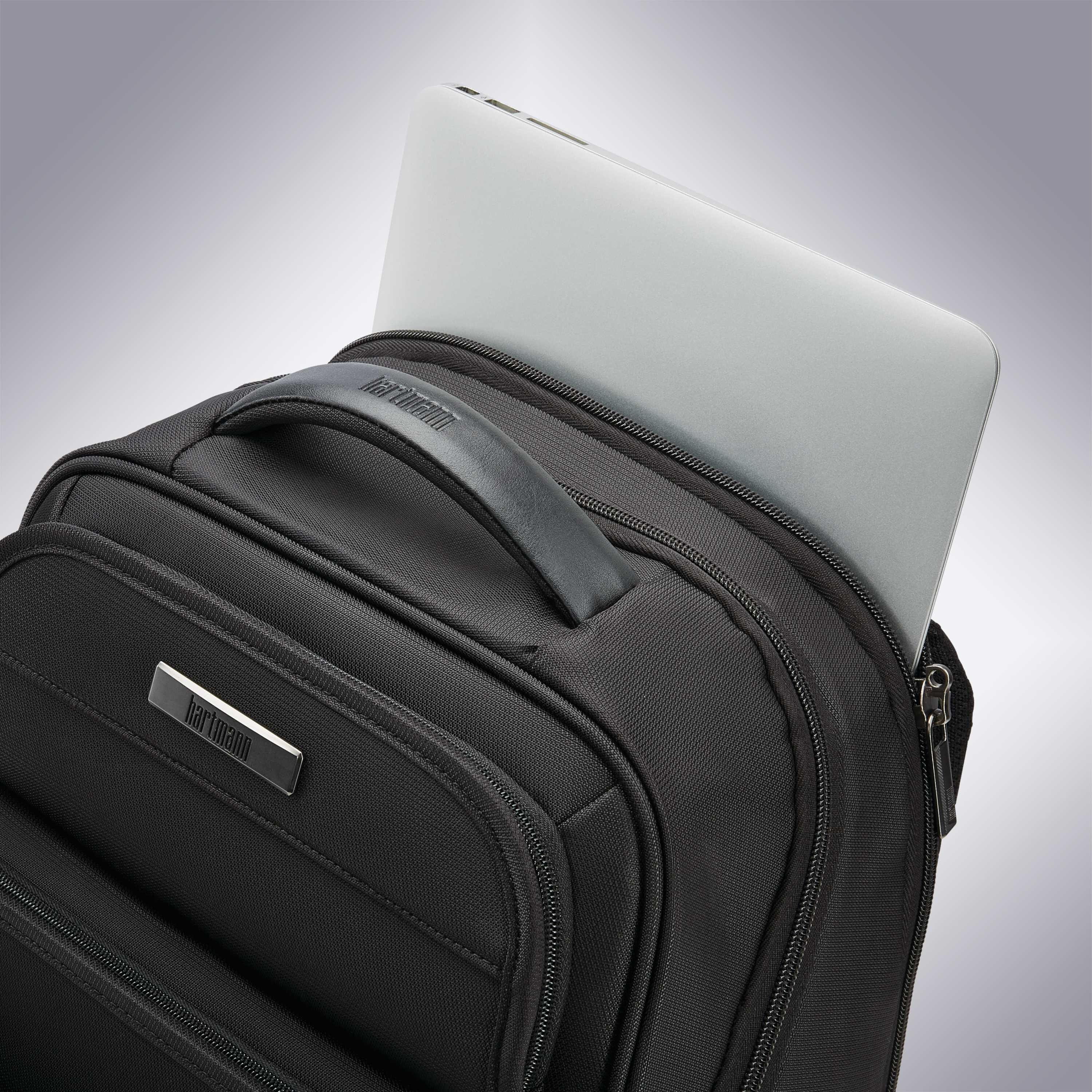 Hartmann Metropolitan 2 Executive Backpack in Black — angle view 3