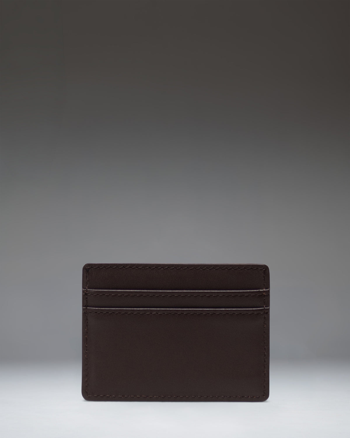 Herschel Charlie Cardholder Vegan Leather Wallet in Brown — back view