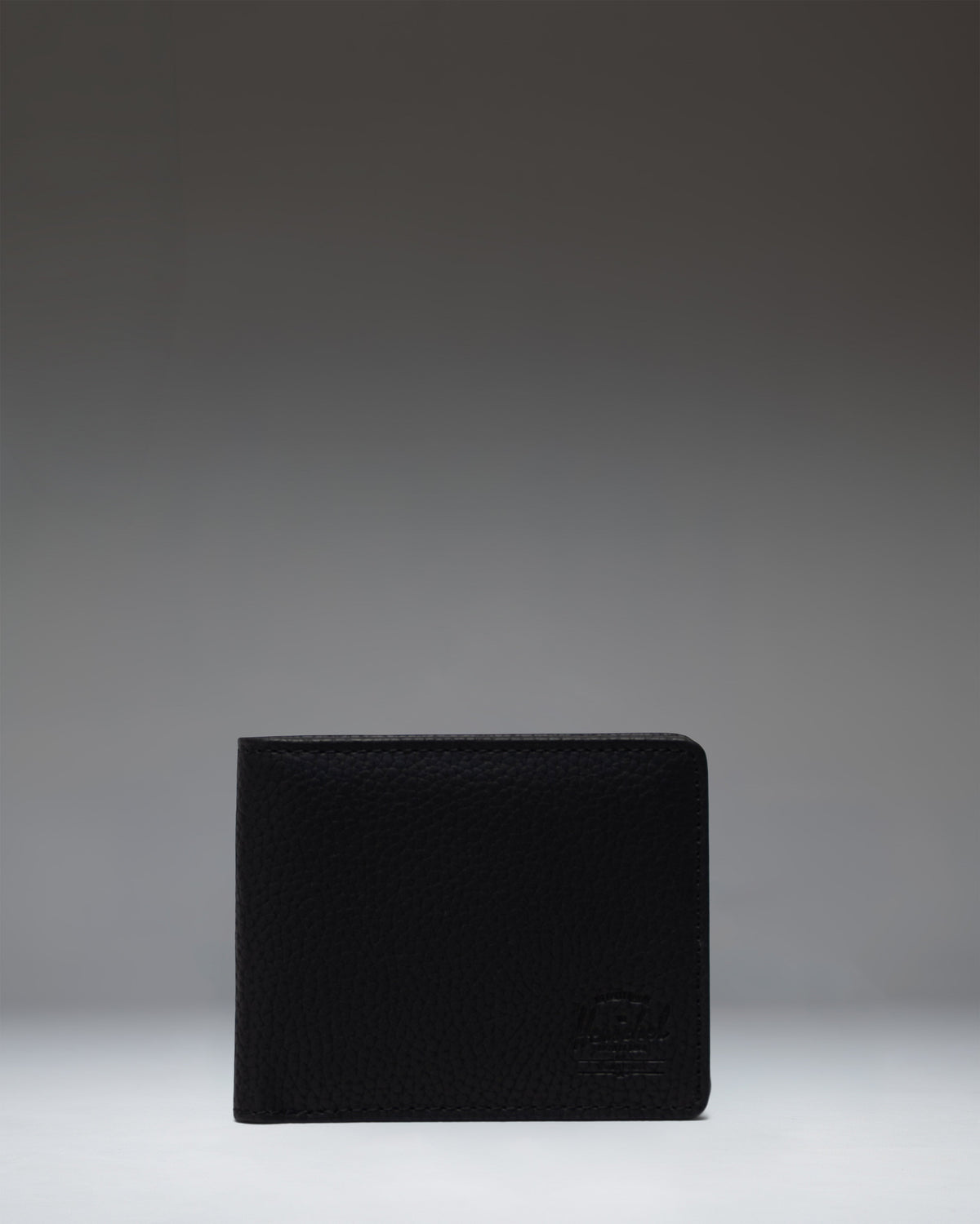 Herschel Roy Wallet Vegan Leather in Black — front view