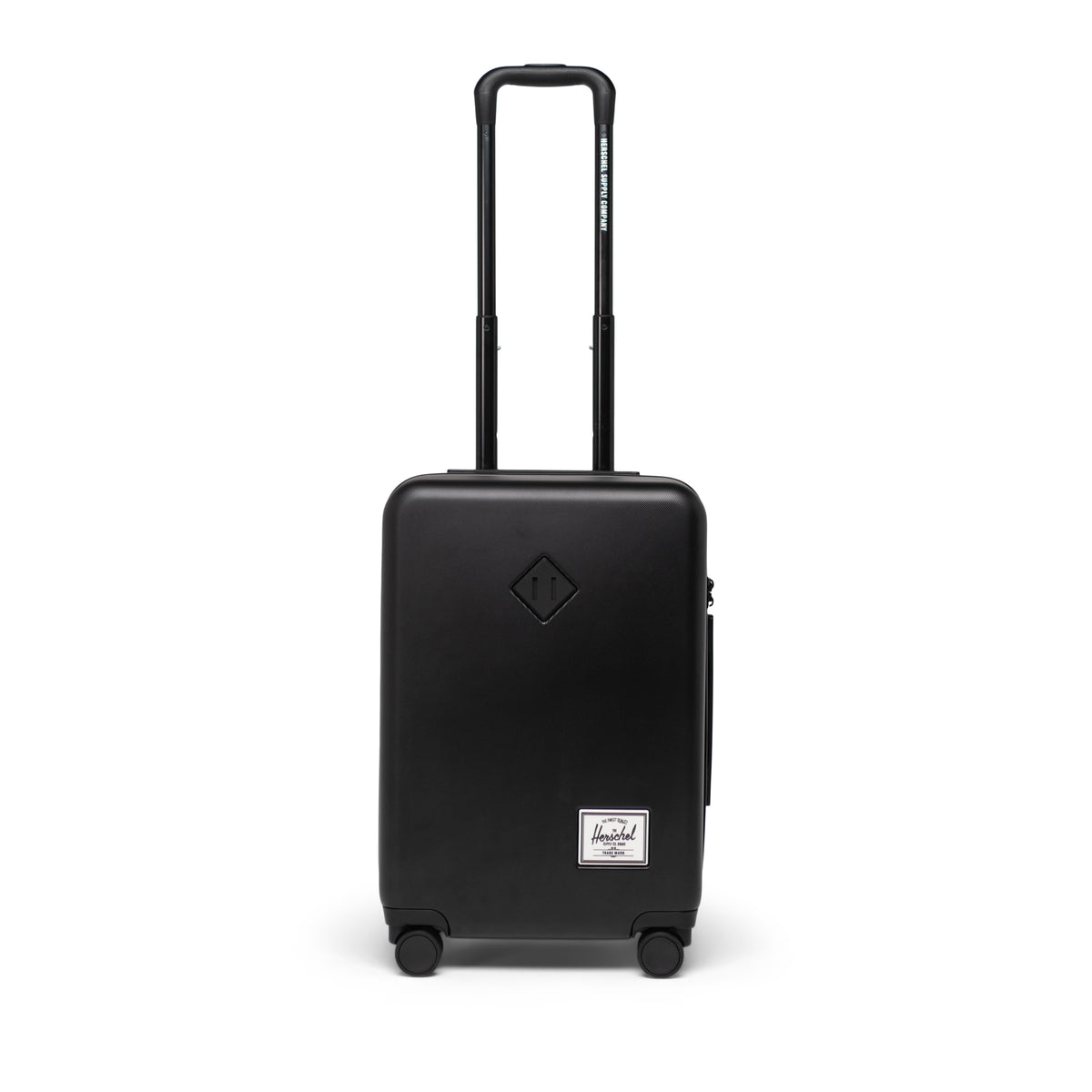 Herschel Heritage Hardshell Large Carry On Luggage 43L in Black — front view # color_Black
