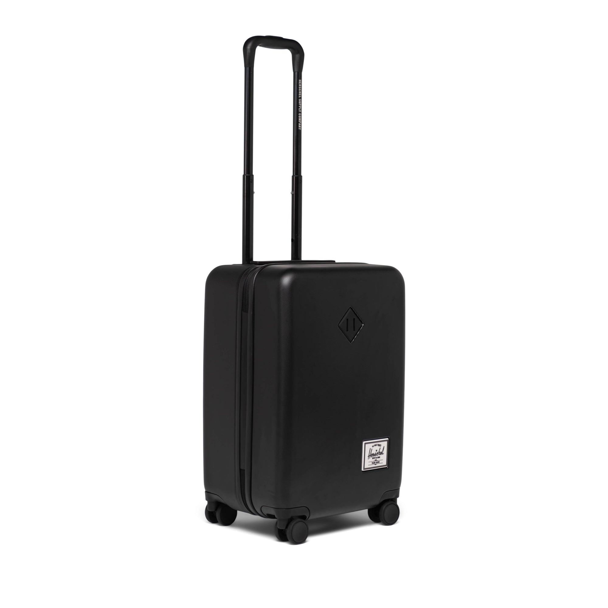 Herschel Heritage Hardshell Large Carry On Luggage 43L in Black — angle view 5 # color_Black