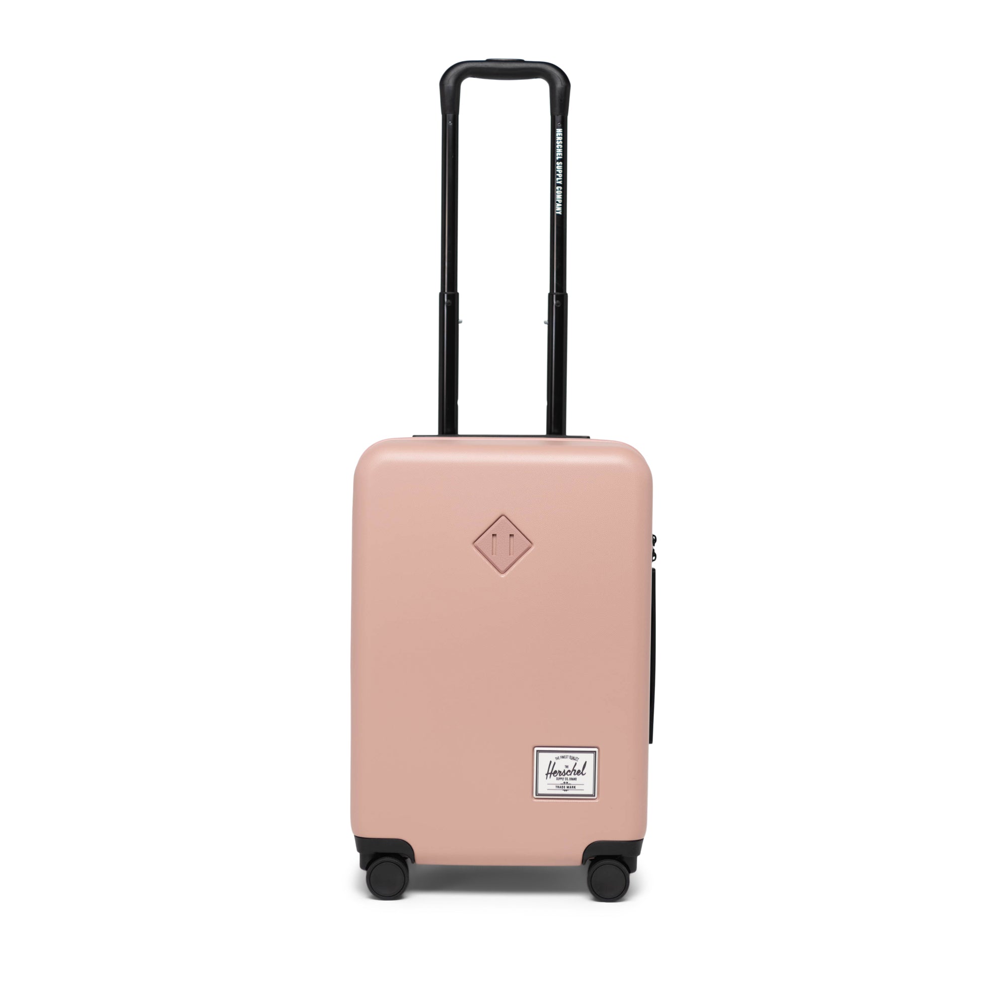Herschel Heritage Hardshell Large Carry On Luggage 43L in Ash Rose — front view # color_Ash Rose