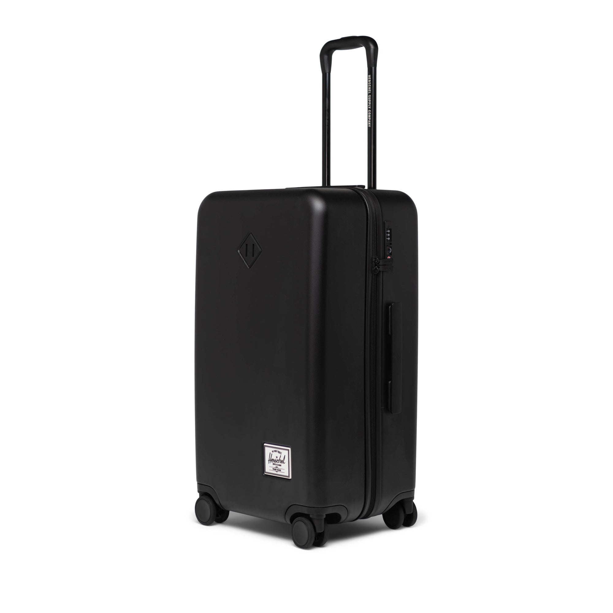 Herschel Heritage Hardshell Medium Luggage 67L in Black — angle view 2 # color_Black