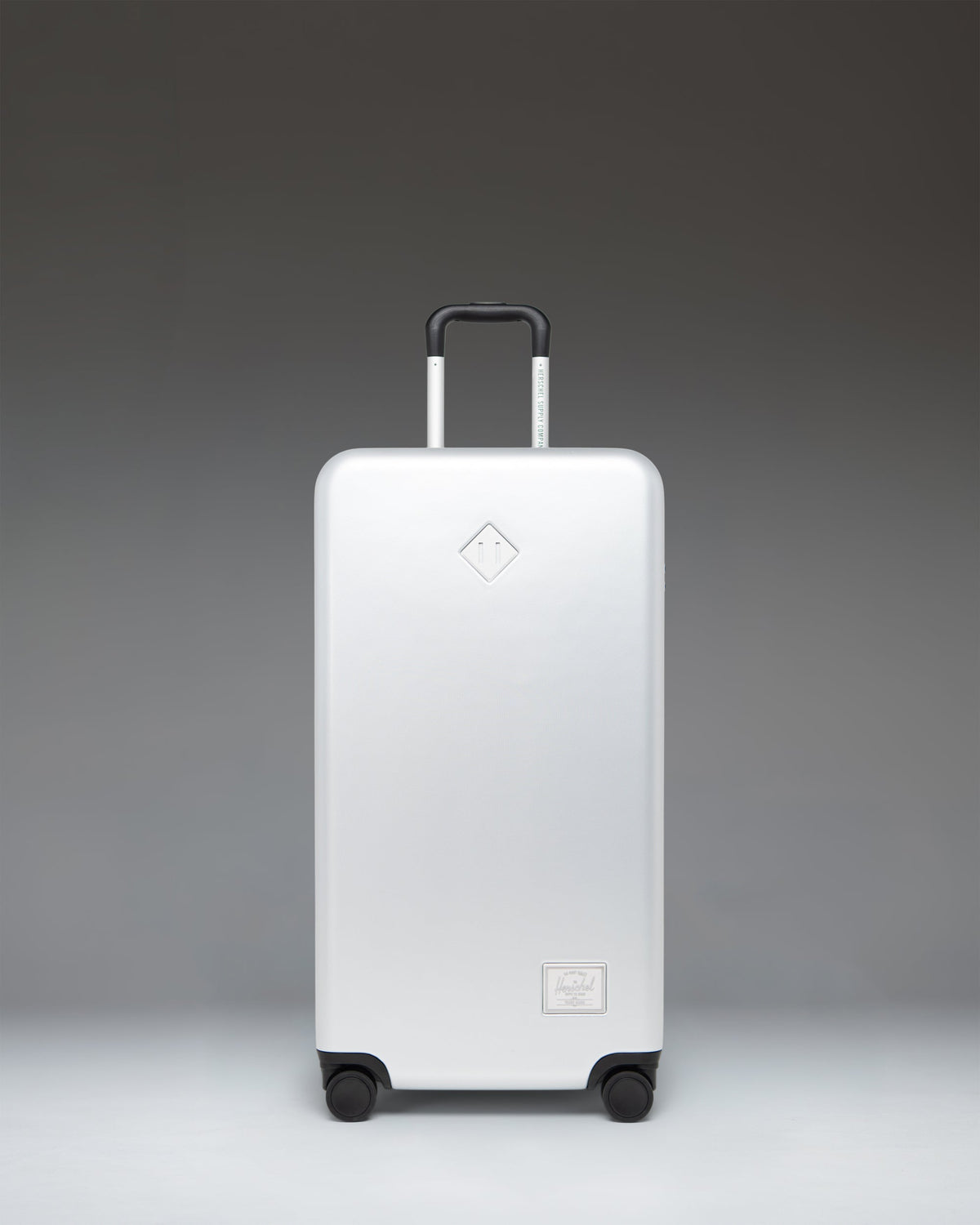 Herschel Heritage Hardshell Large Luggage 95L in Silver — front view
