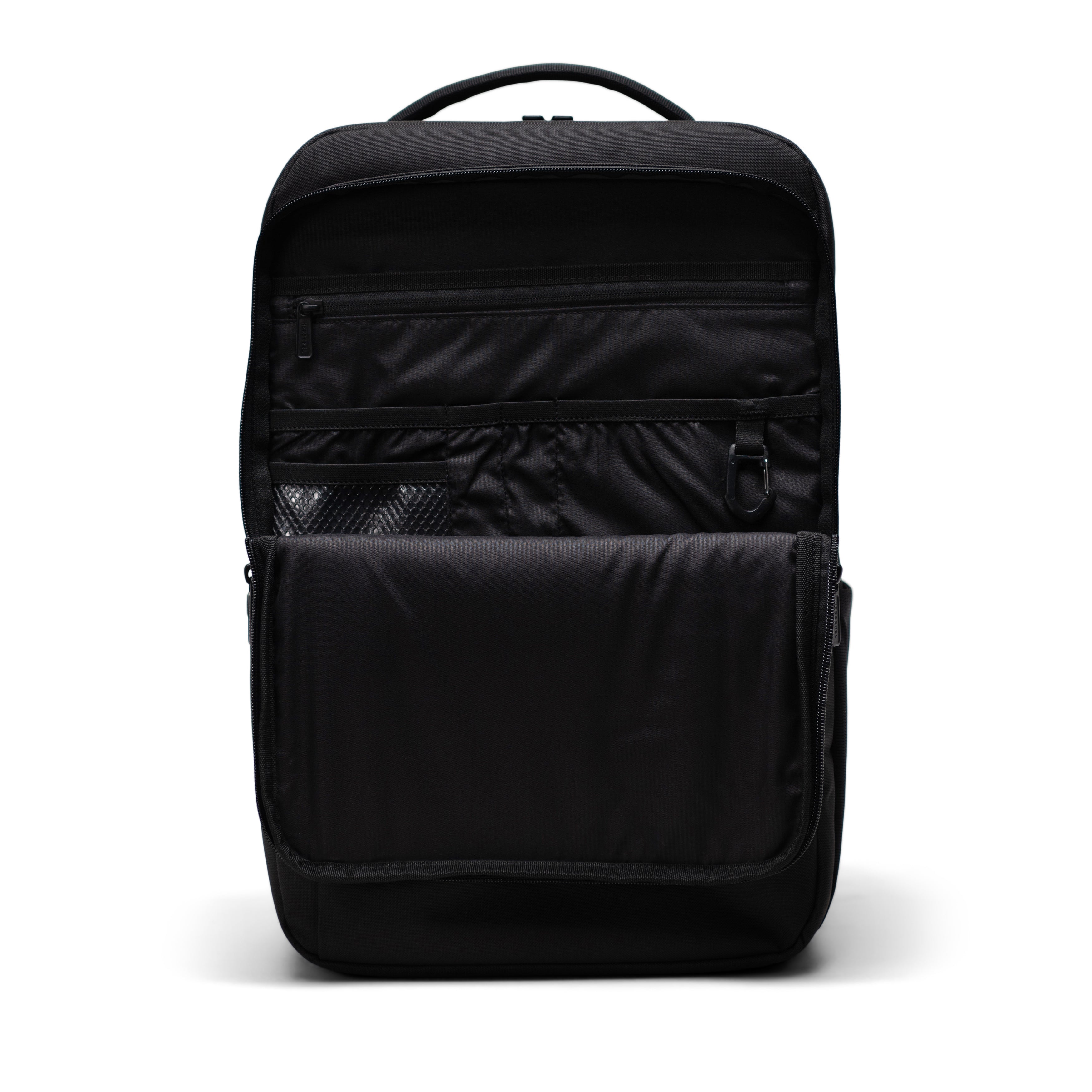 Herschel Kaslo Backpack Tech 30L in Black — interior view 4