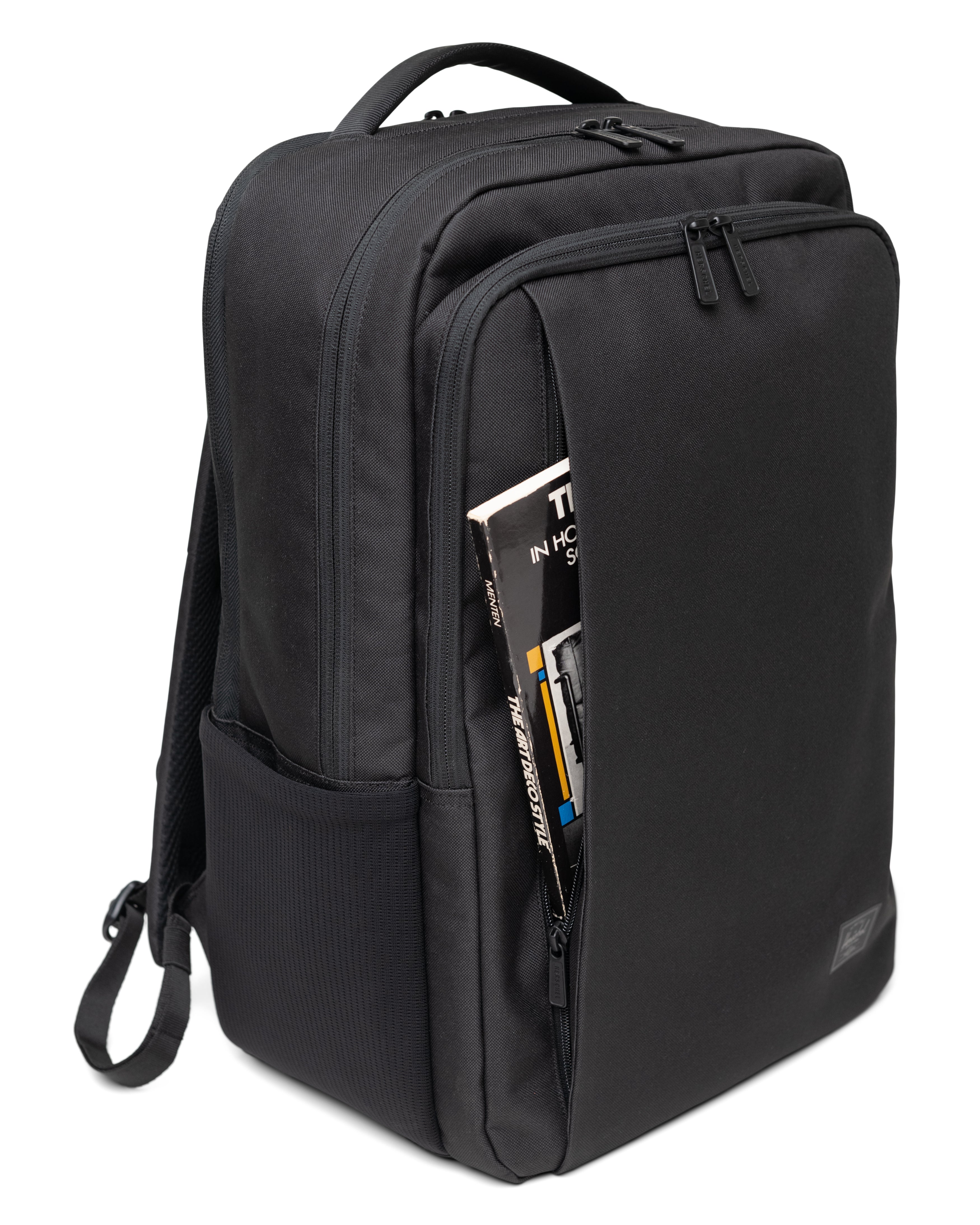Herschel Kaslo Backpack Tech 30L in Black — angle view 3