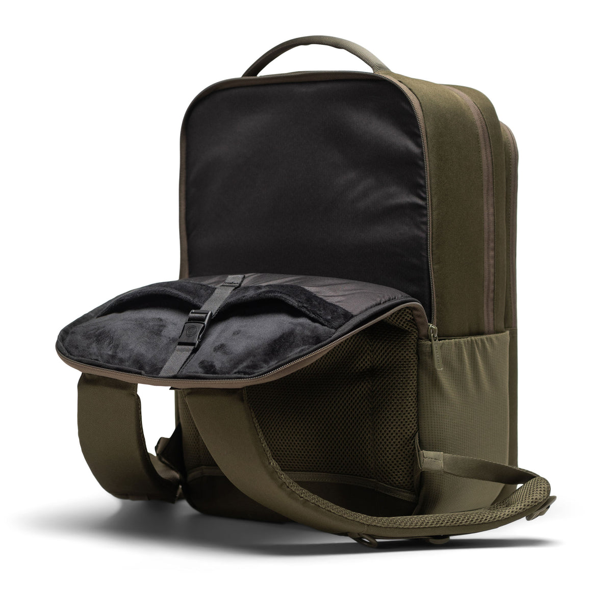 Herschel Kaslo Backpack Tech 30L in Ivy Green Tonal — angle view 5 # color_Ivy Green Tonal