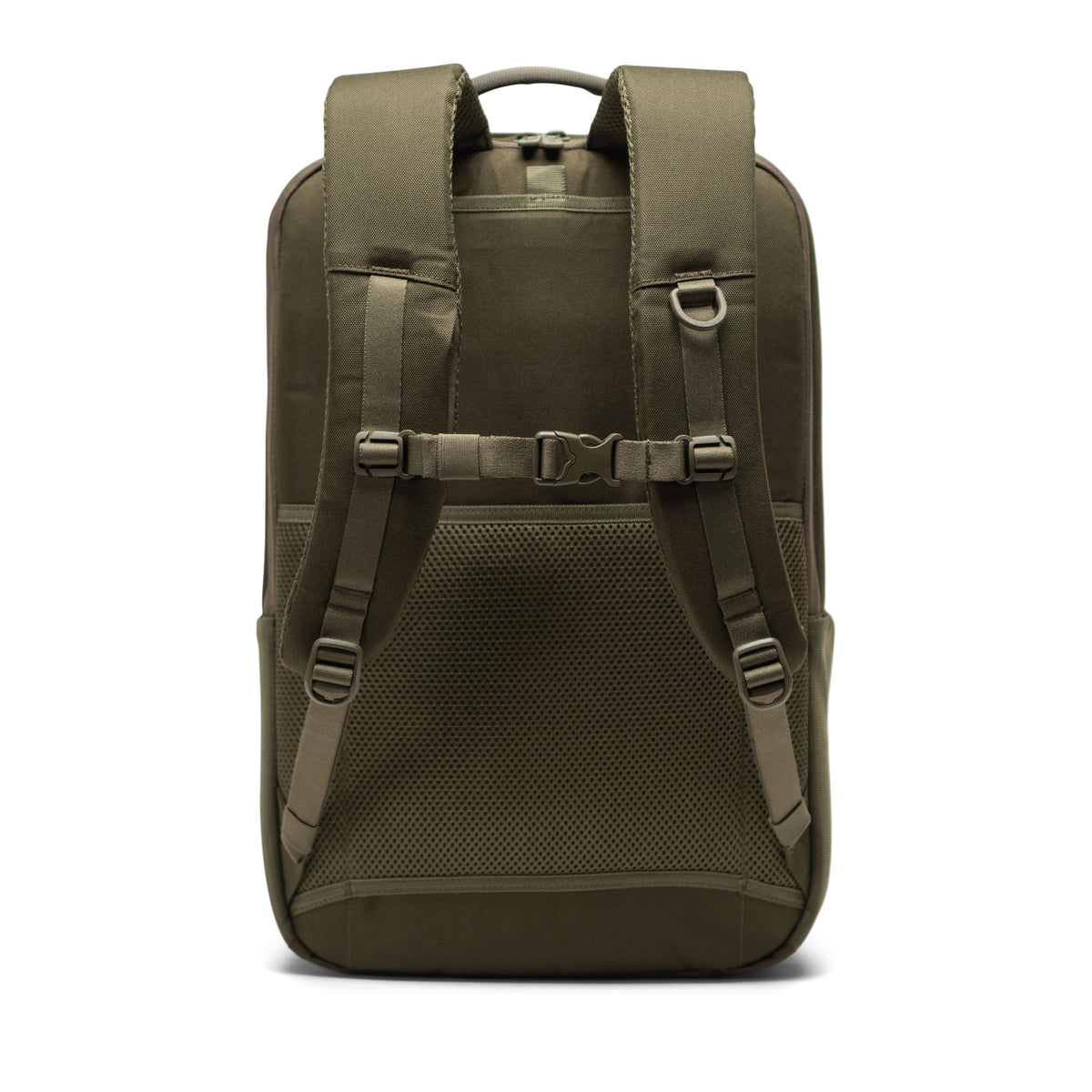 Herschel Kaslo Backpack Tech 30L in Ivy Green Tonal — back view # color_Ivy Green Tonal