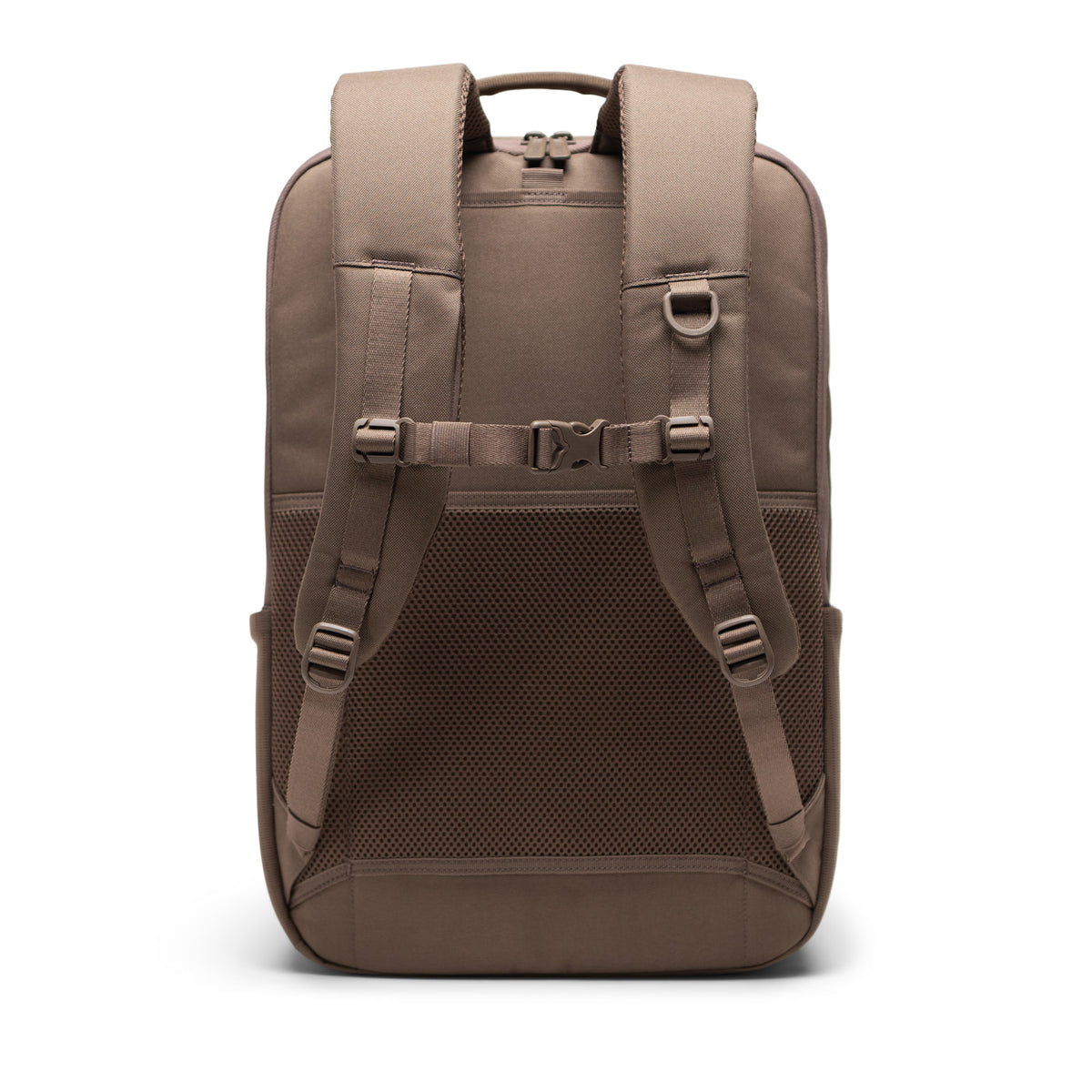 Herschel Kaslo Backpack Tech 30L in Light Brown — back view # color_Light Brown