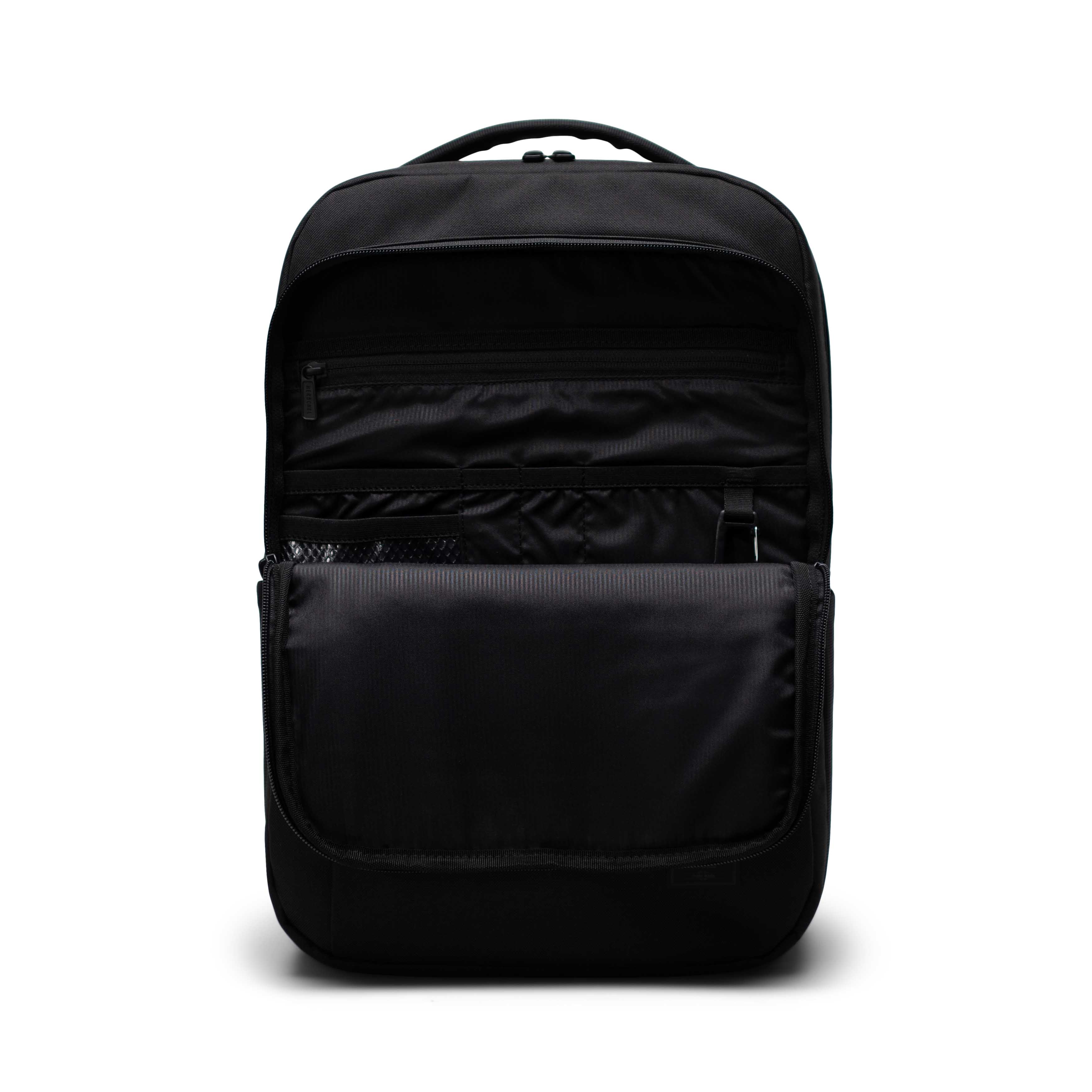 Herschel Kaslo Daypack Tech 20L in Black — interior view 2